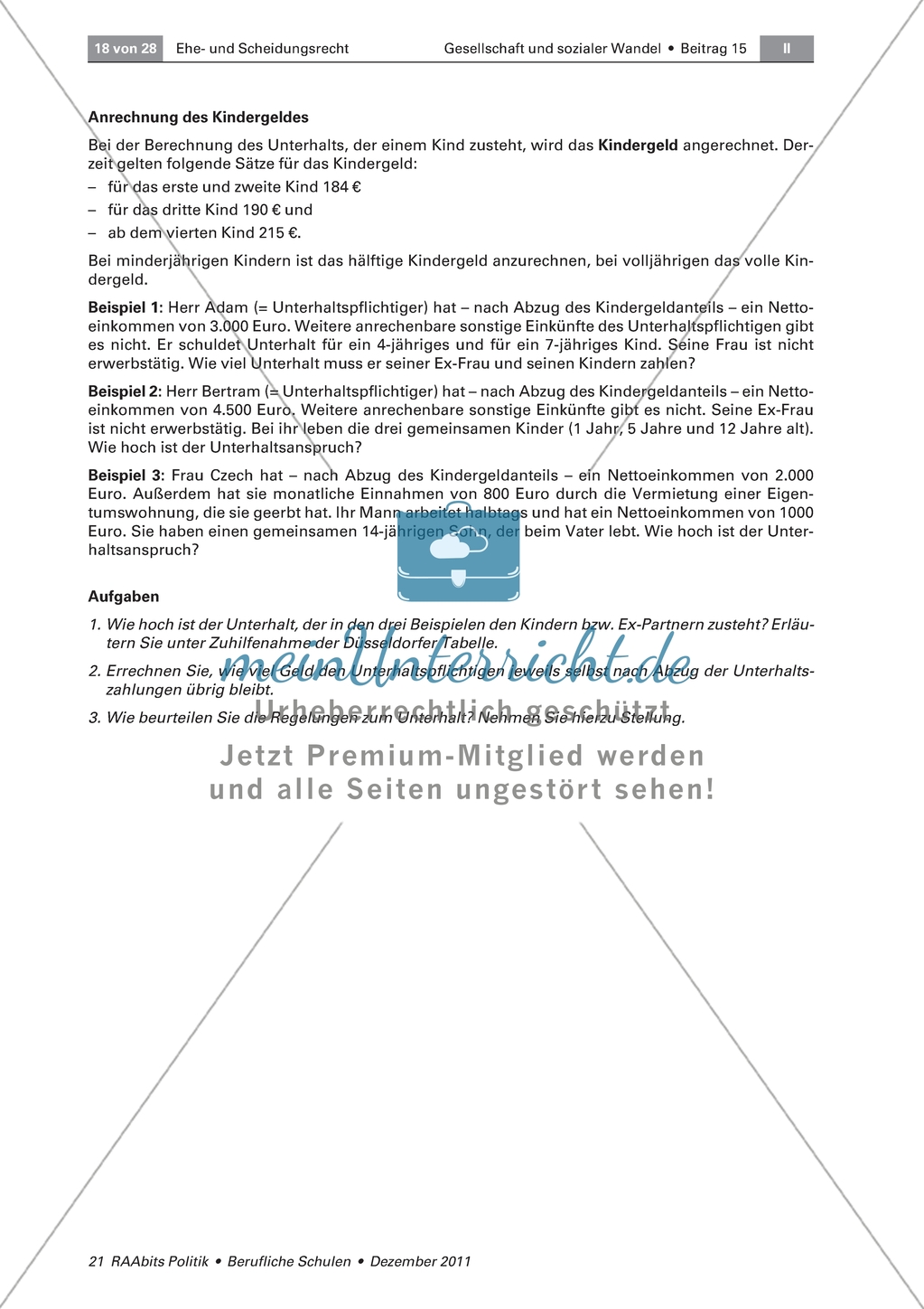 Ehe und Scheidung - Sich mit aktuellen Zahlen zu Ehe und Scheidung und den Gründen für ein Scheitern auseinandersetzen Preview 6