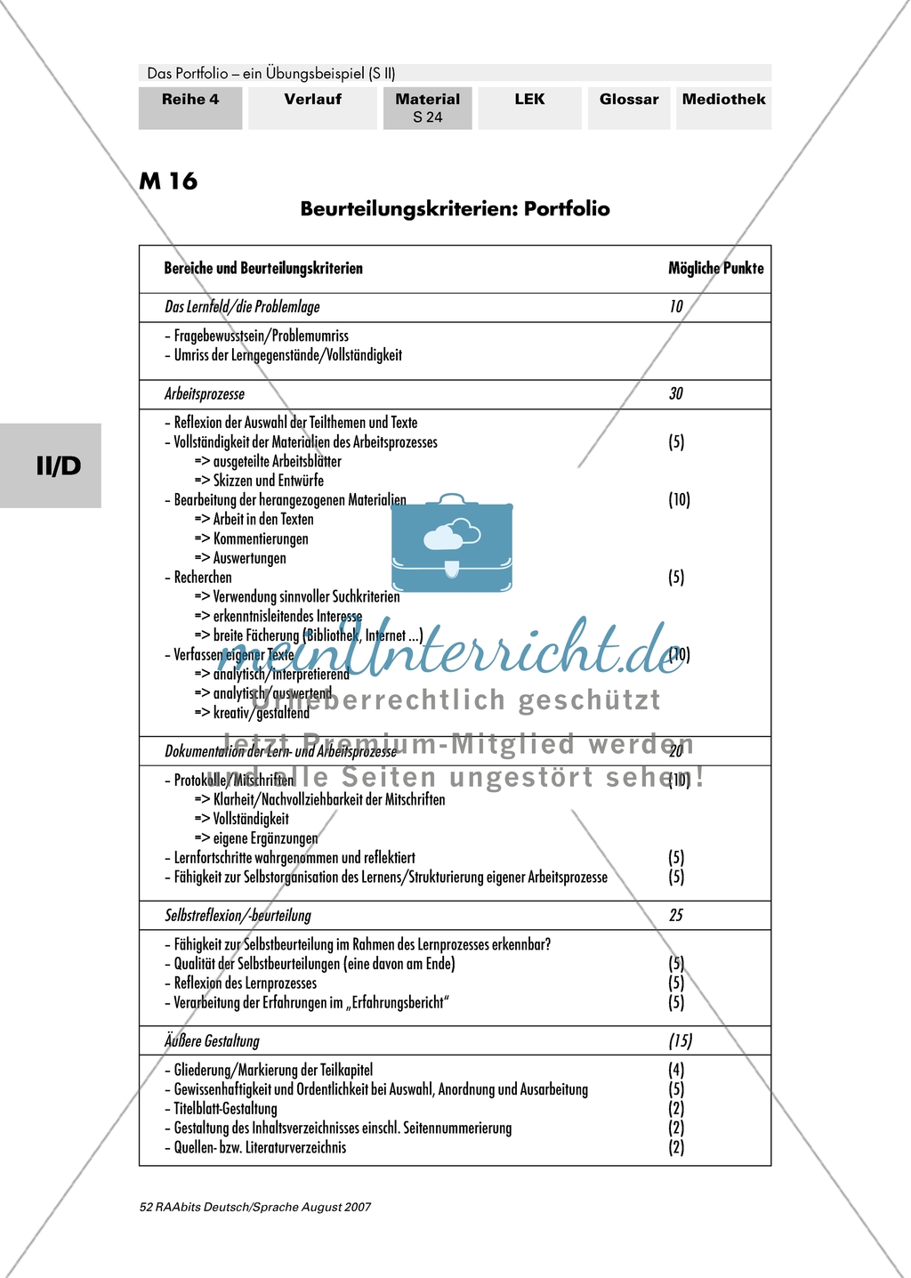 Portfolio: Die eigene Arbeit reflektieren Preview 2