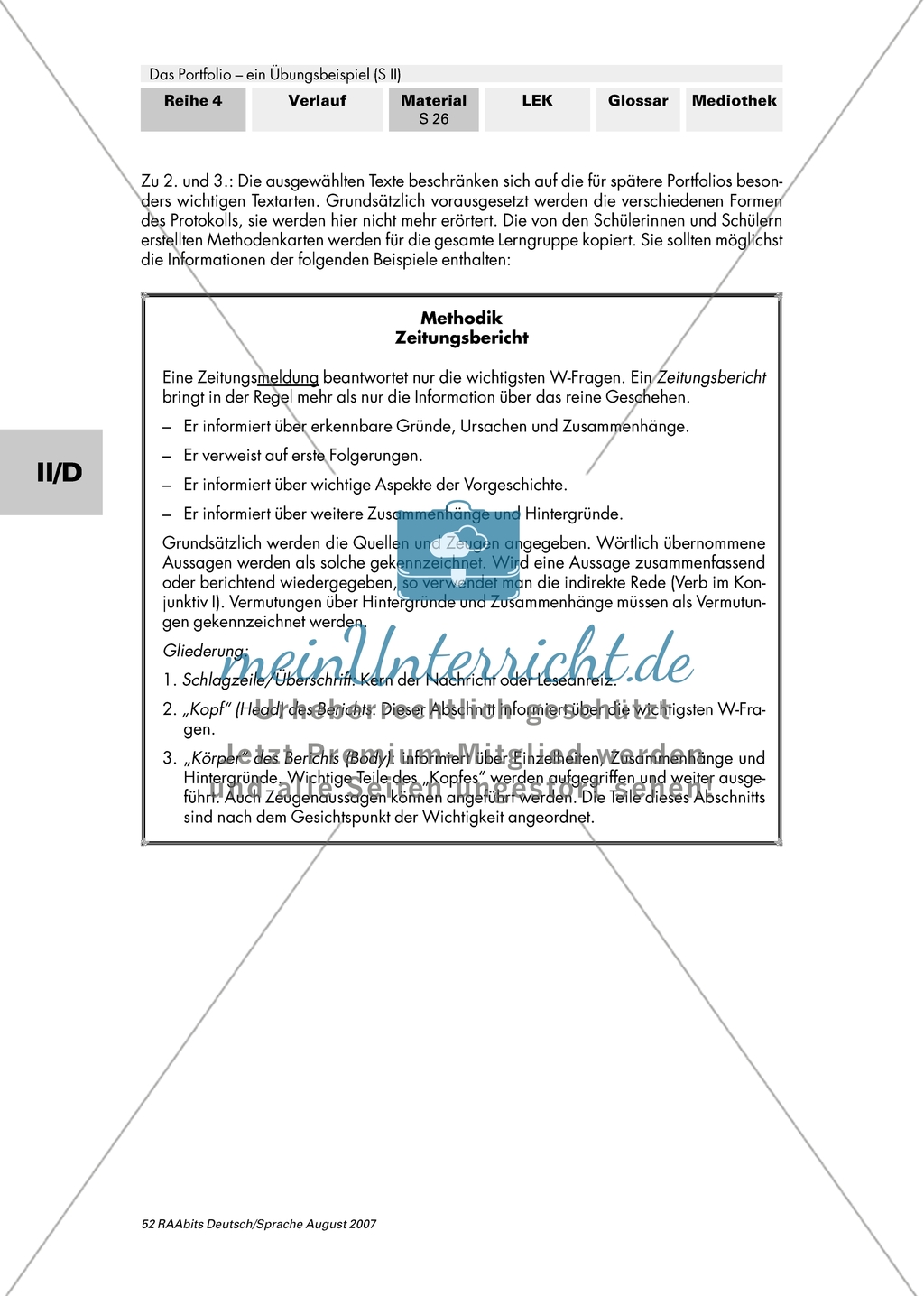 Portfolio: Die eigene Arbeit reflektieren Preview 4