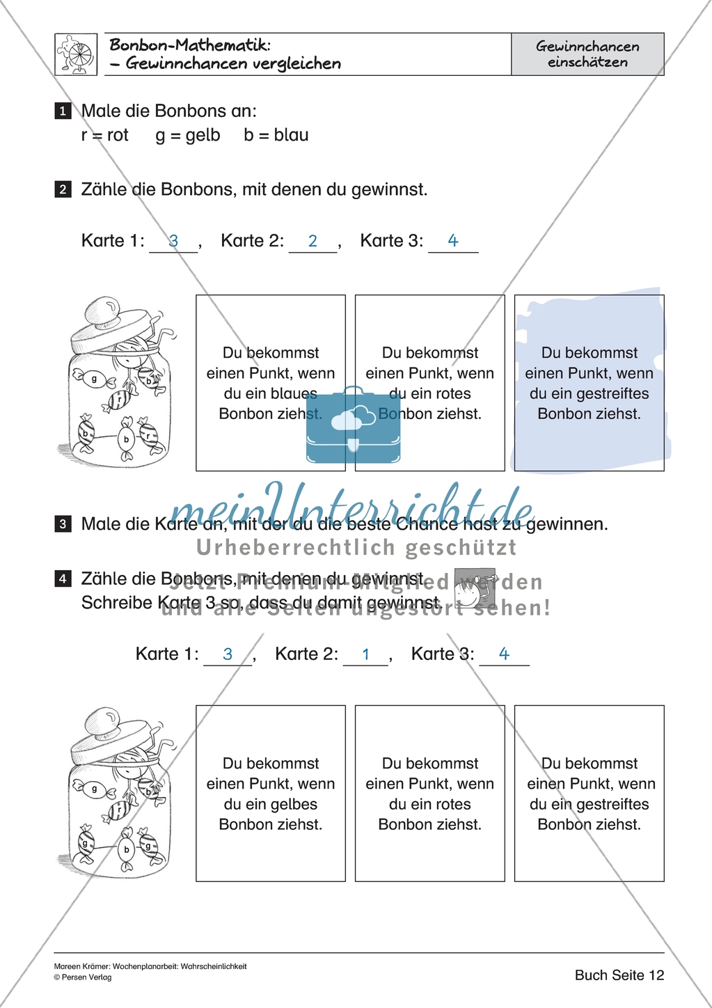 Bonbon-Mathematik - Gewinnchancen vergleichen Preview 6