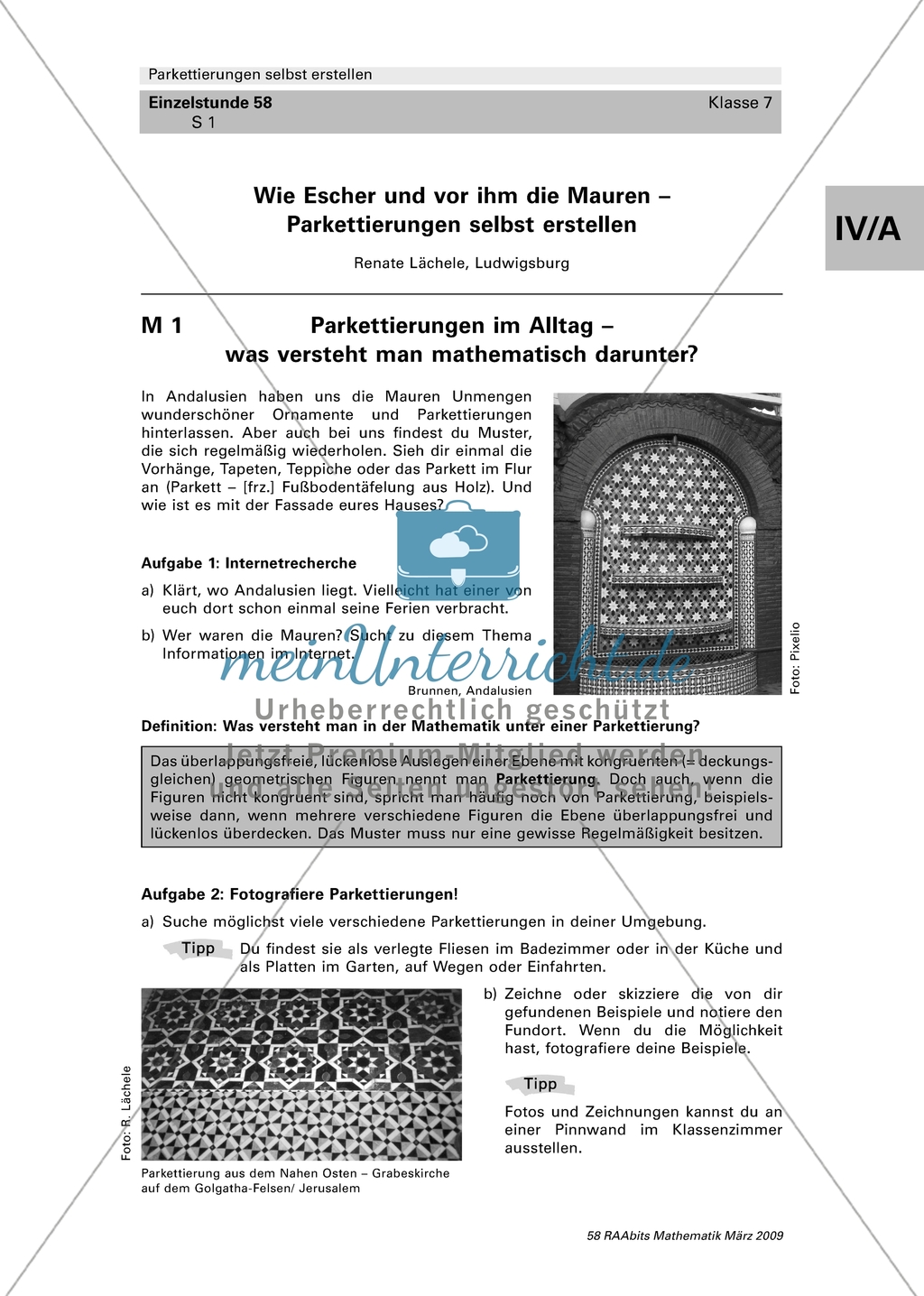 Parkettierungen - Defintion Preview 1