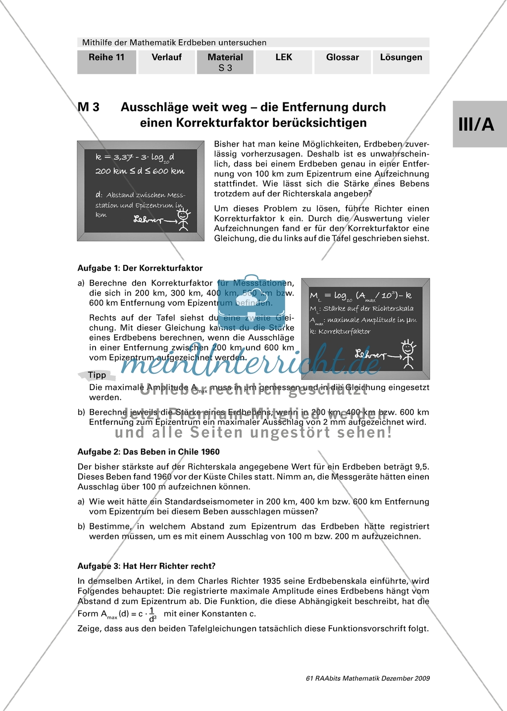 Erdbeben - Entfernung durch einen Korrekturfaktor berücksichtigen Preview 1