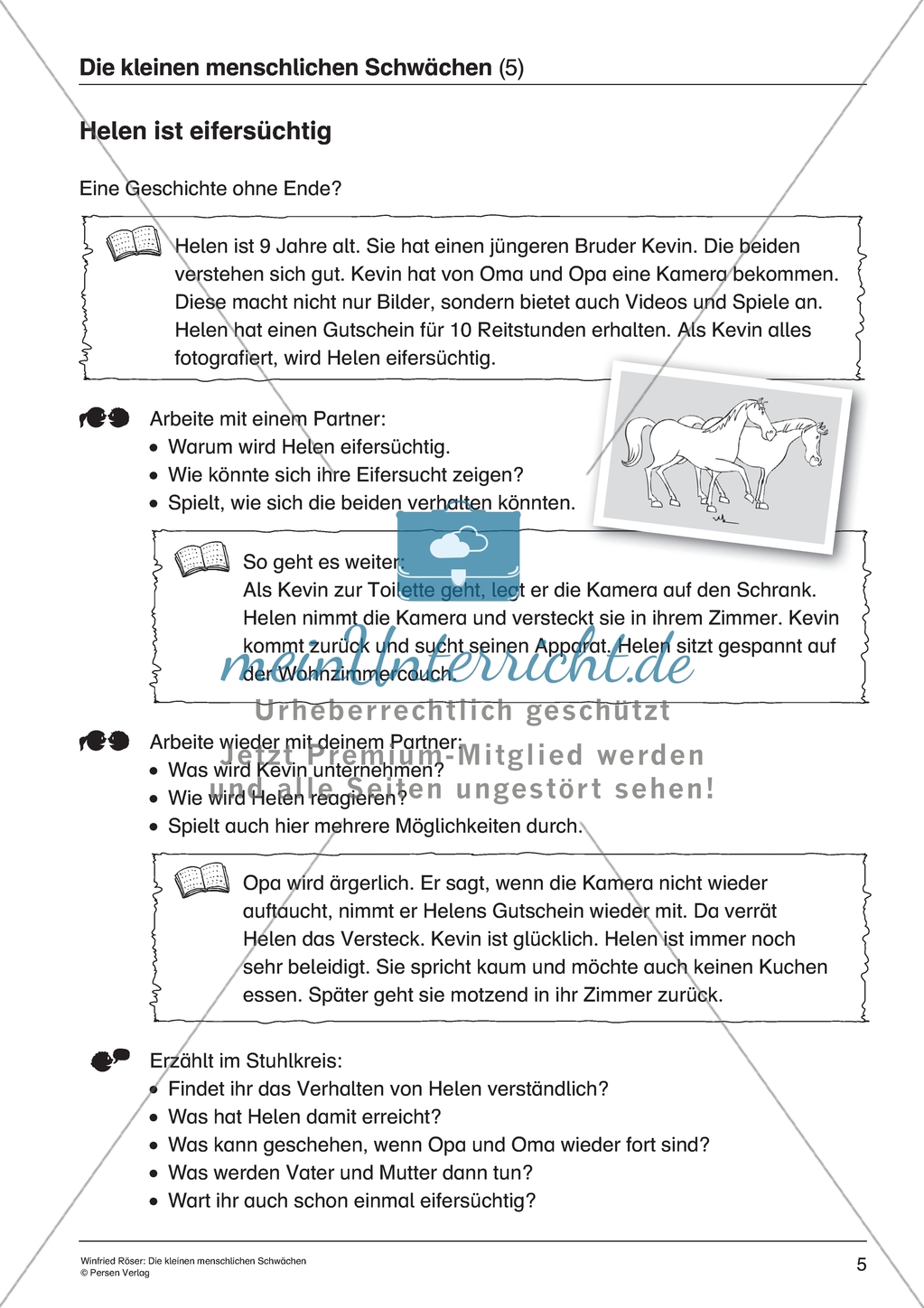 Die kleinen menschlichen Schwächen - Eifersucht: Fragen zu einer Geschichte beantworten Preview 1