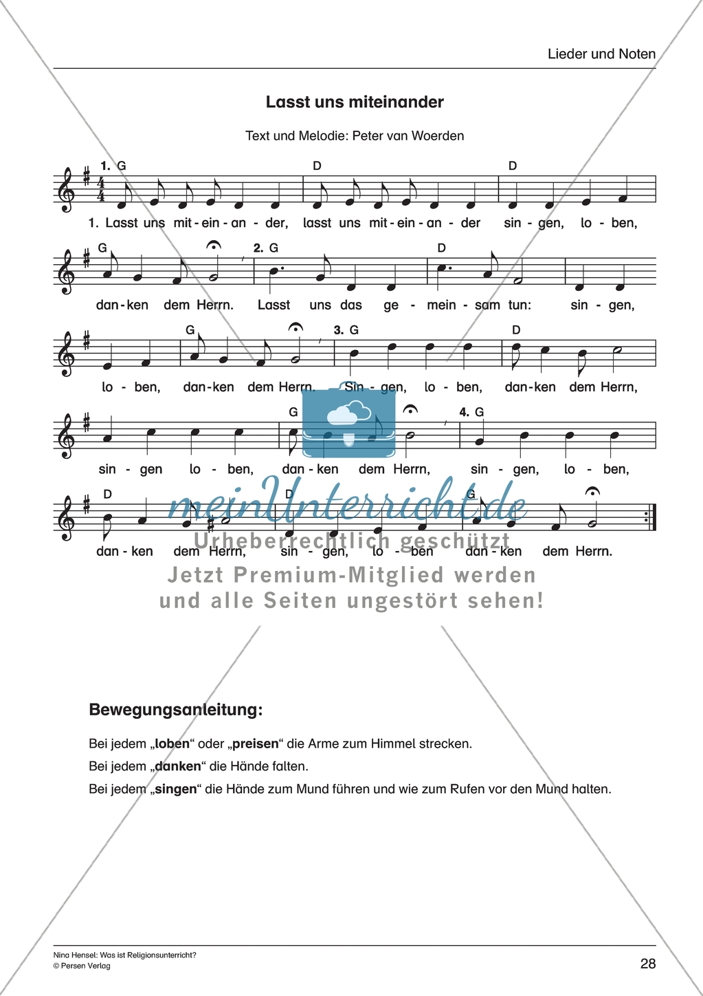 Was ist Religionsunterricht: Kindersegnungen - Du bist zu klein Preview 11