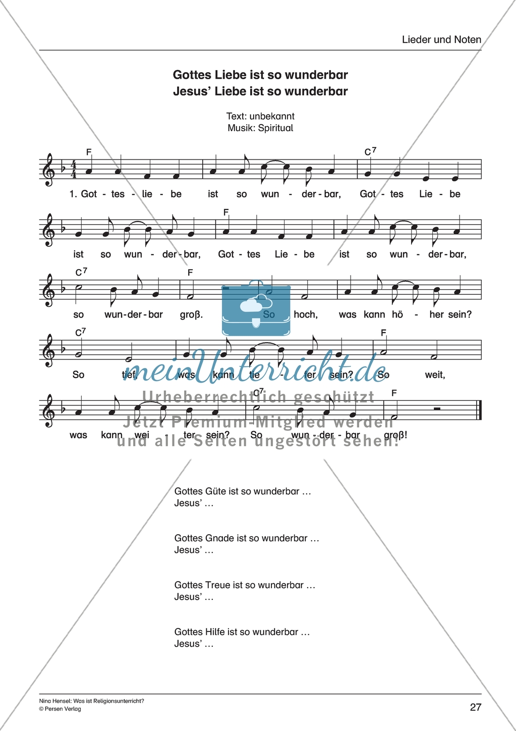 Was ist Religionsunterricht: Kindersegnungen - Jesus und die Kinder Preview 13