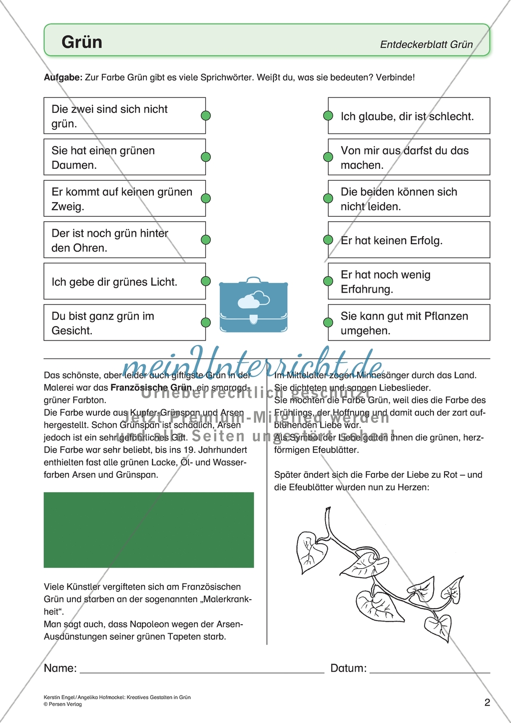 Kreatives Gestalten in Grün: Farbsymbolik Preview 2