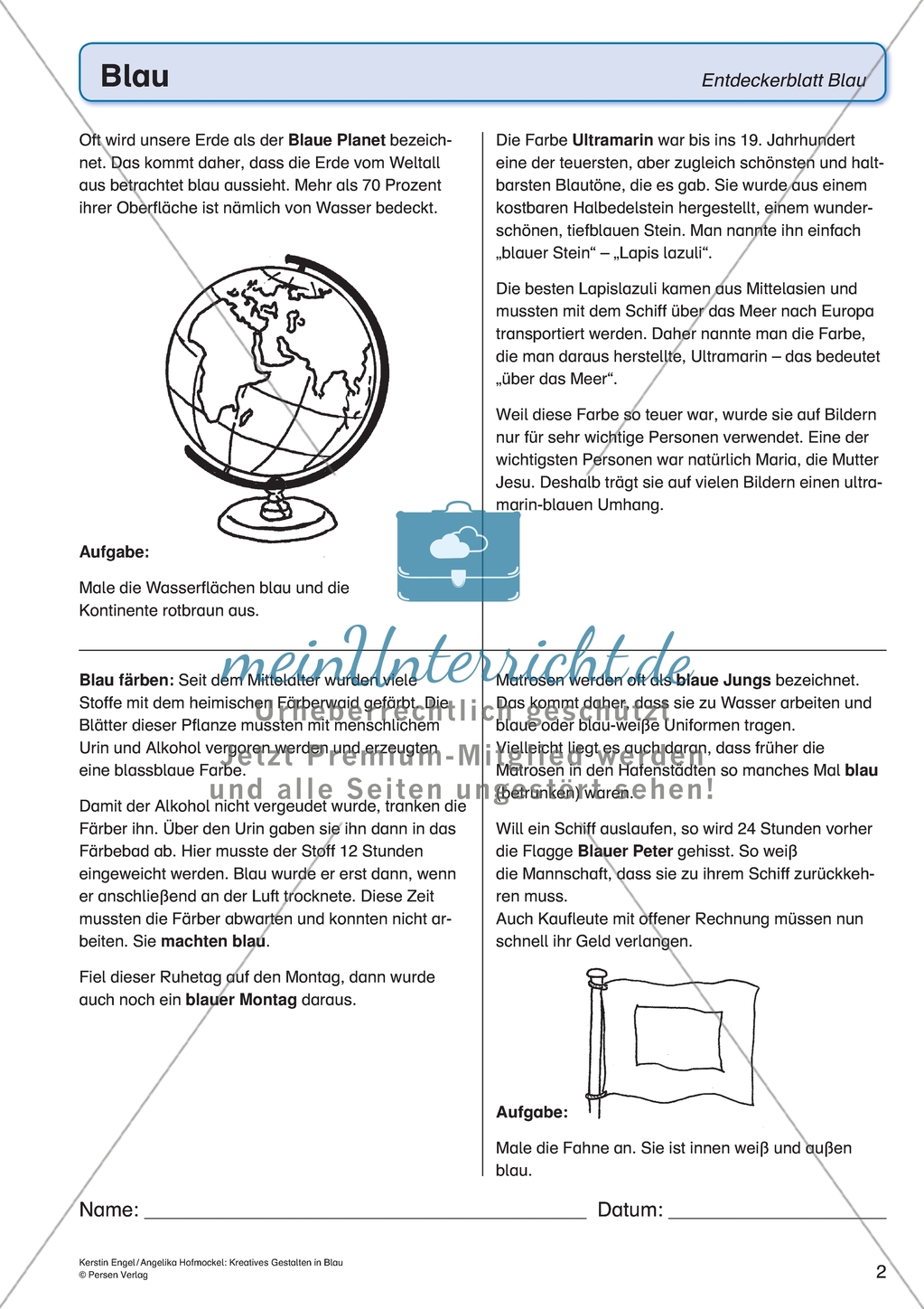 Kreatives Gestalten in Blau: Die Farbsymbolik Preview 2