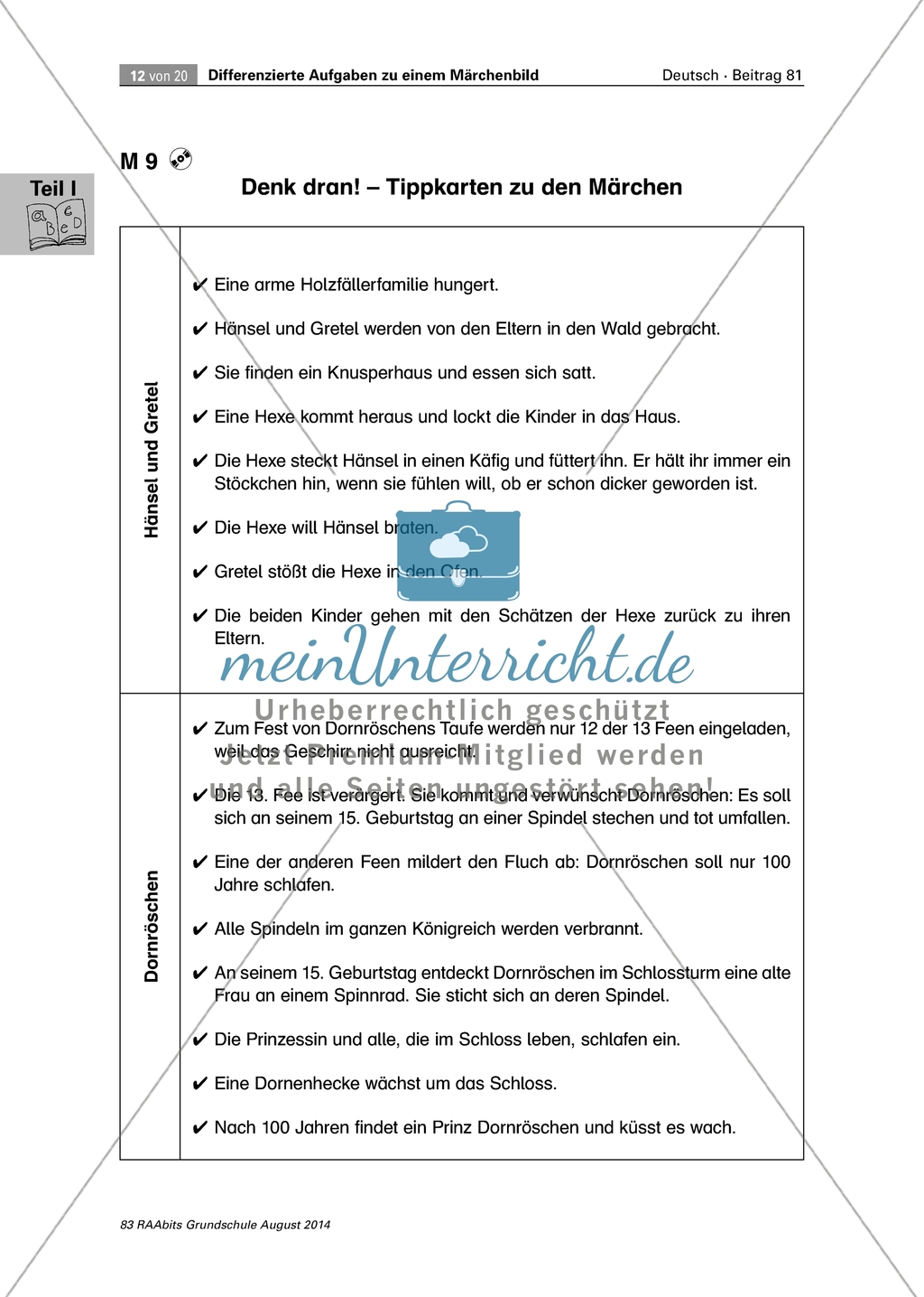 Differenzierte Aufgaben zu einem Märchenbild - Schulung der Schreibkompetenz Preview 4