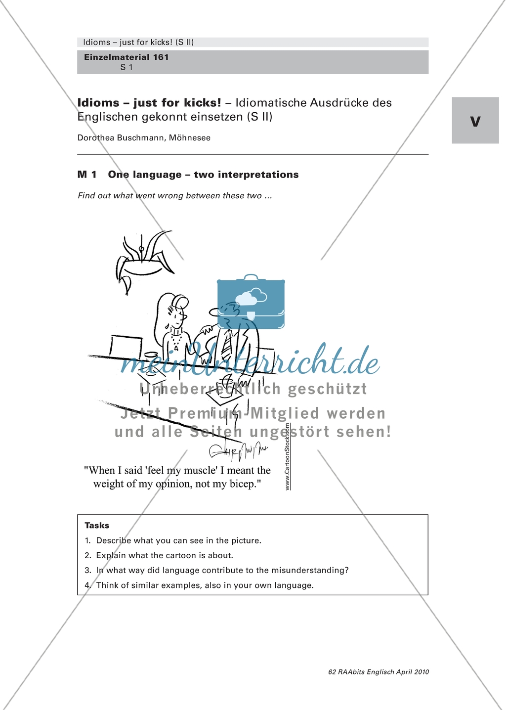 Idioms: One language but two interpretations Preview 1