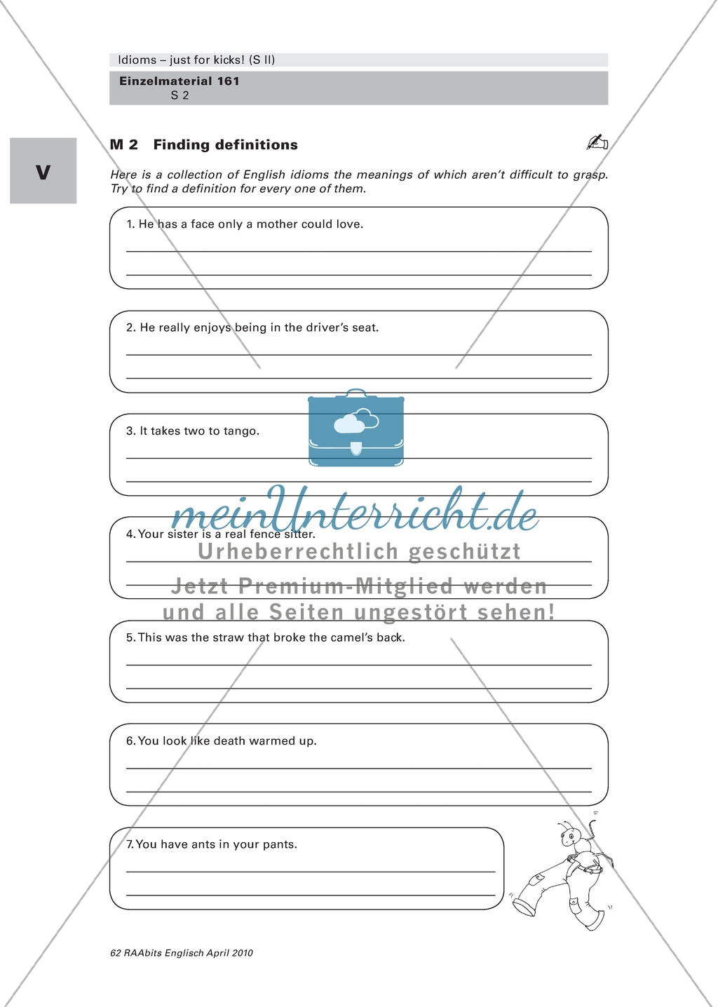 Idioms: Finding definitions Preview 1