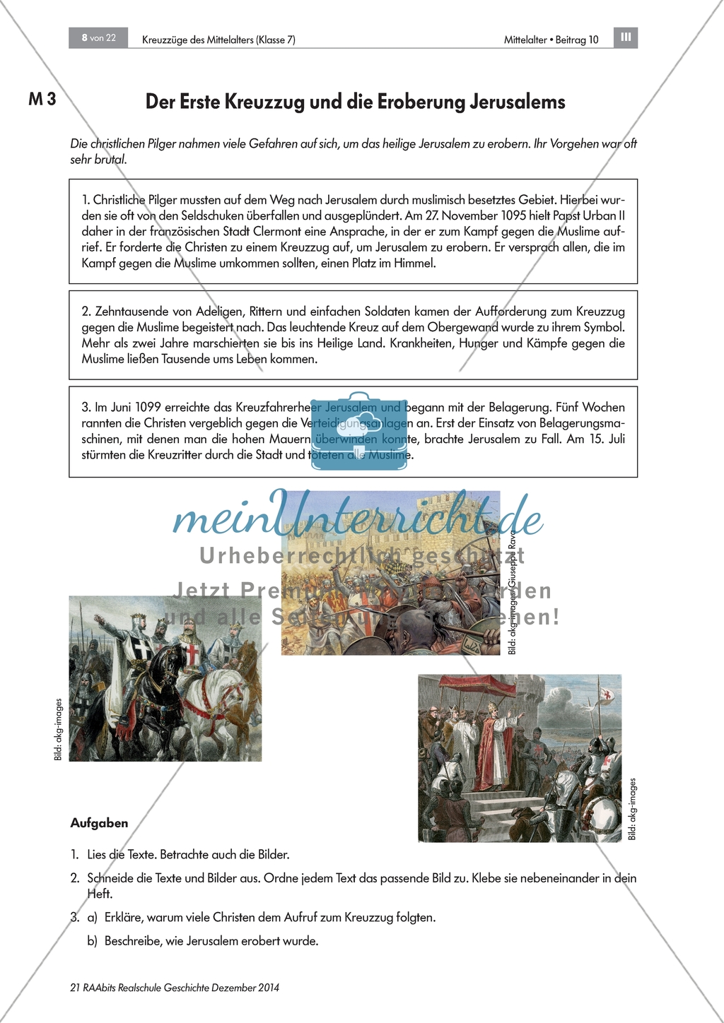 Kreuzzüge: Das Aufkommen der Kreuzzüge untersuchen Preview 3