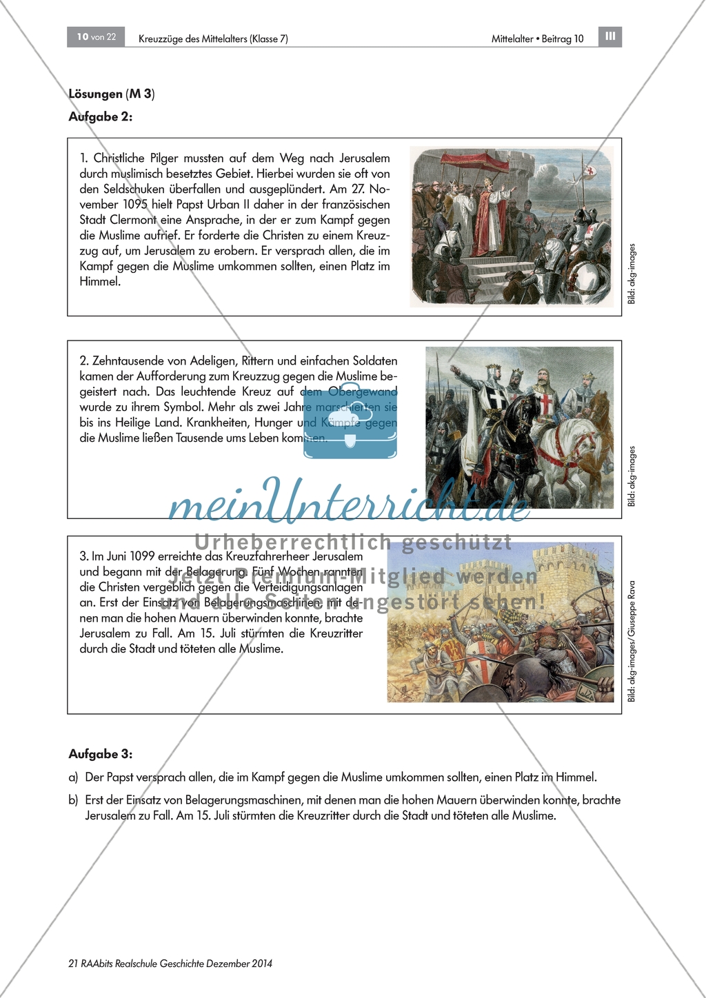 Kreuzzüge: Das Aufkommen der Kreuzzüge untersuchen Preview 5