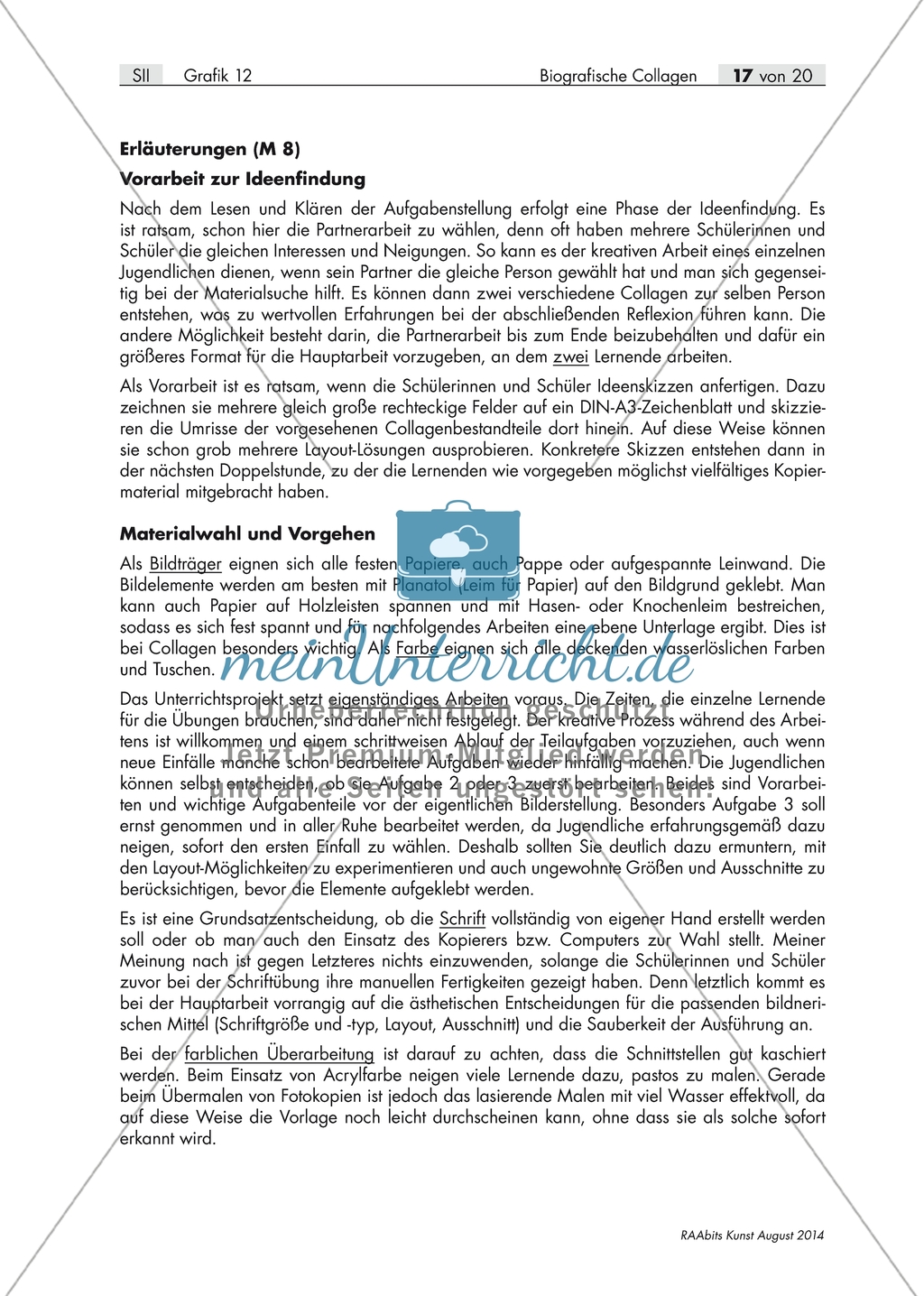 Biografie: Collage zu einer ausgewählten Person Preview 2