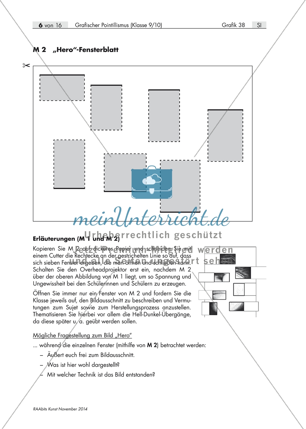 Werkbetrachtung am Beispiel