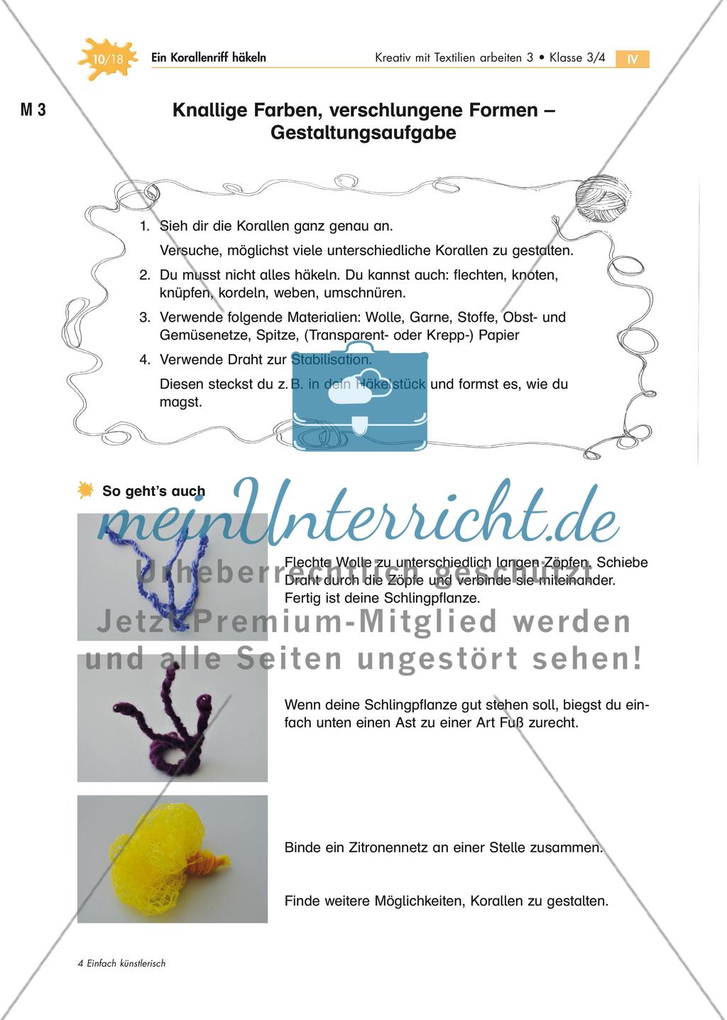 Abtauchen und staunen – Ein Korallenriff häkeln Preview 10
