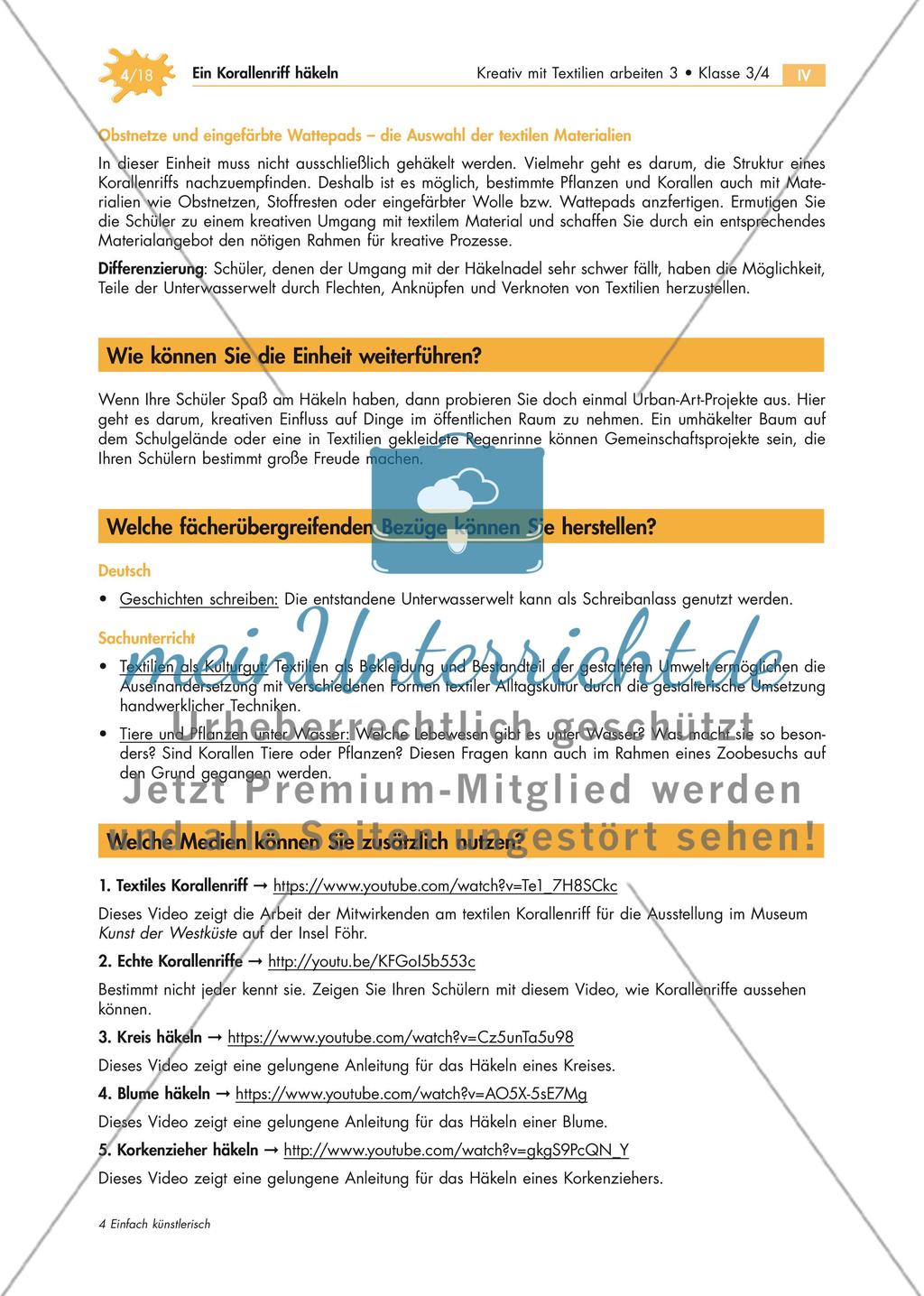 Abtauchen und staunen – Ein Korallenriff häkeln Preview 4