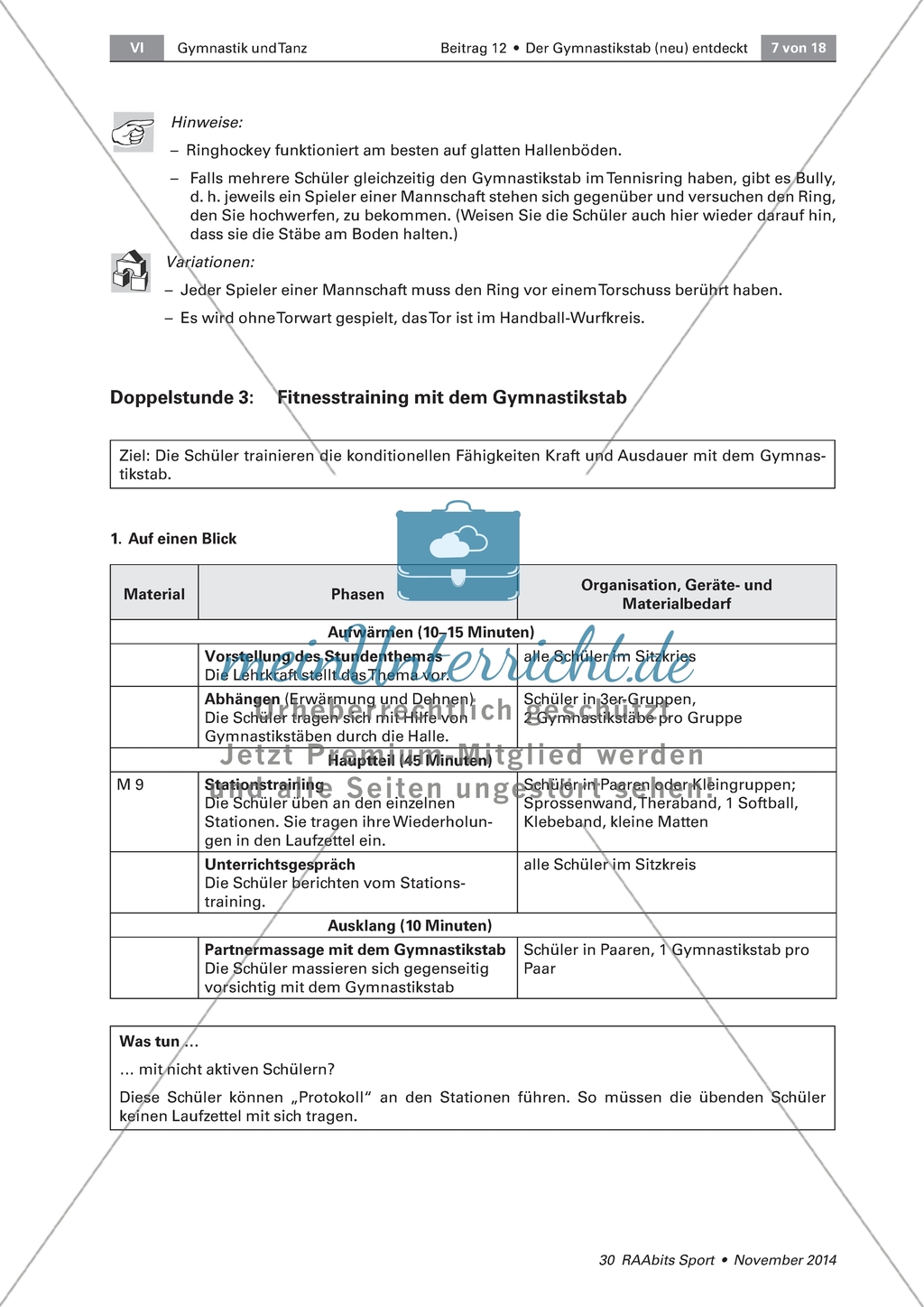Der Gymnastikstab als Sportgerät: Koordinationstraining Preview 3