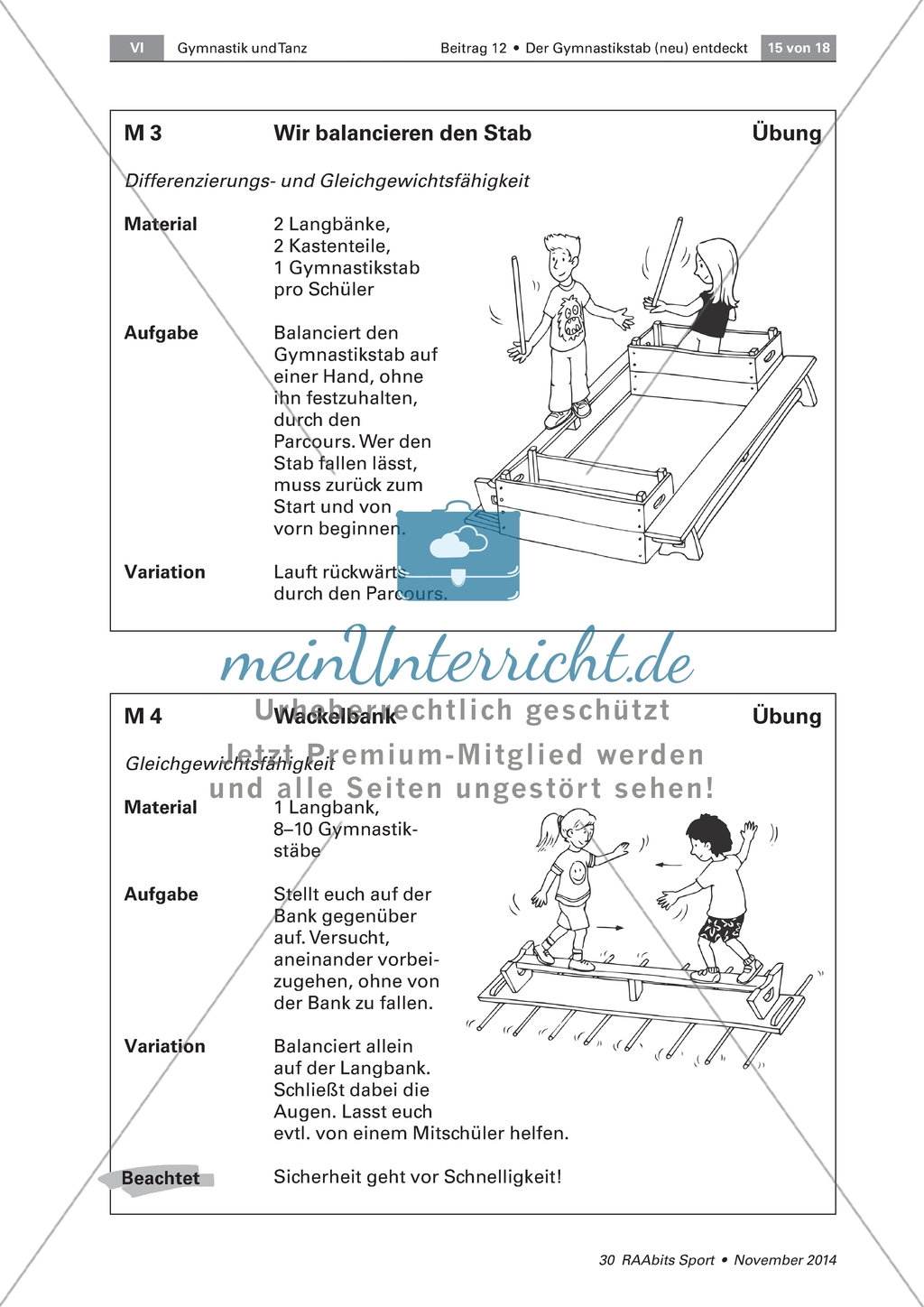 Der Gymnastikstab als Sportgerät: Koordinationstraining Preview 5