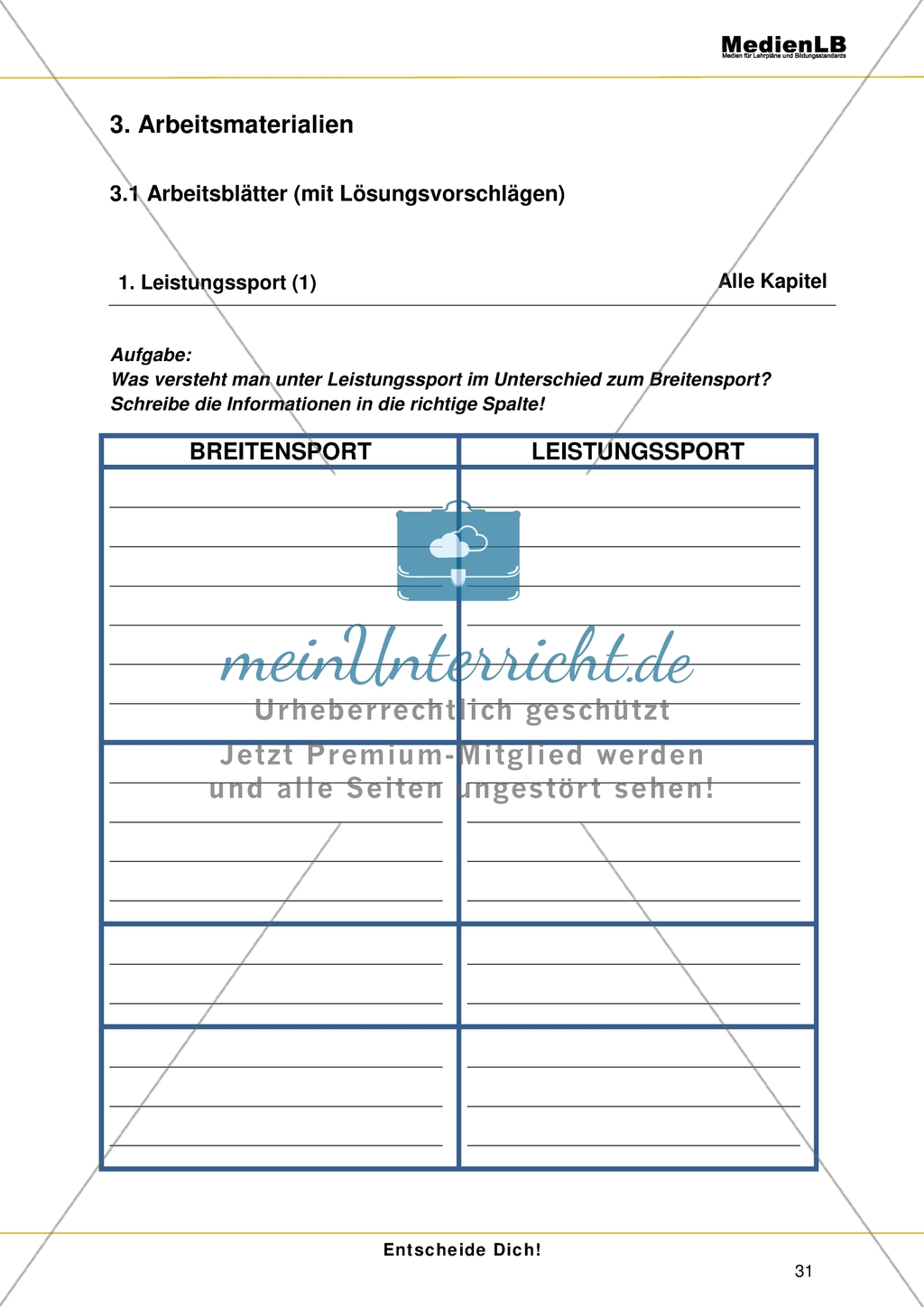 Doping im Sport - Breitensport und Leistungssport voneinander abgrenzen Preview 1
