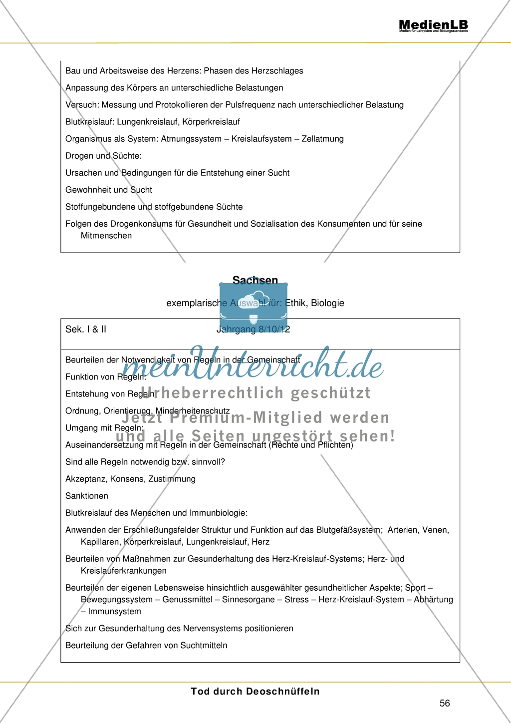 Risiko Deo-Schnüffeln: Lehrplanbezug Sachsen Preview 1