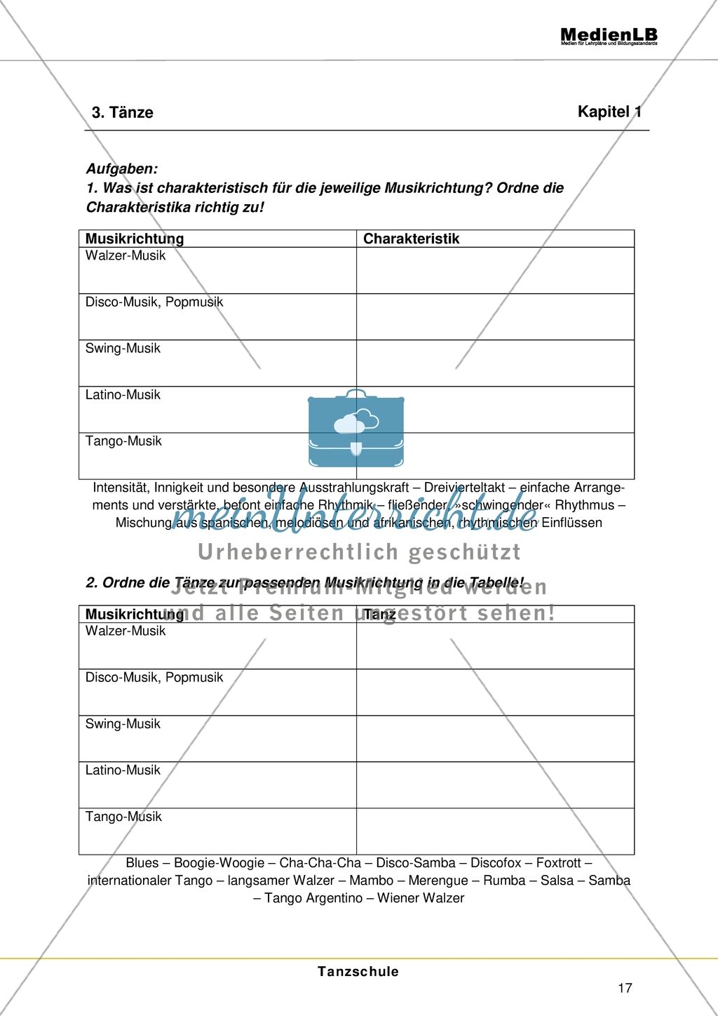 Tanzschule: Gesellschaftstanz und Tanzarten Preview 3