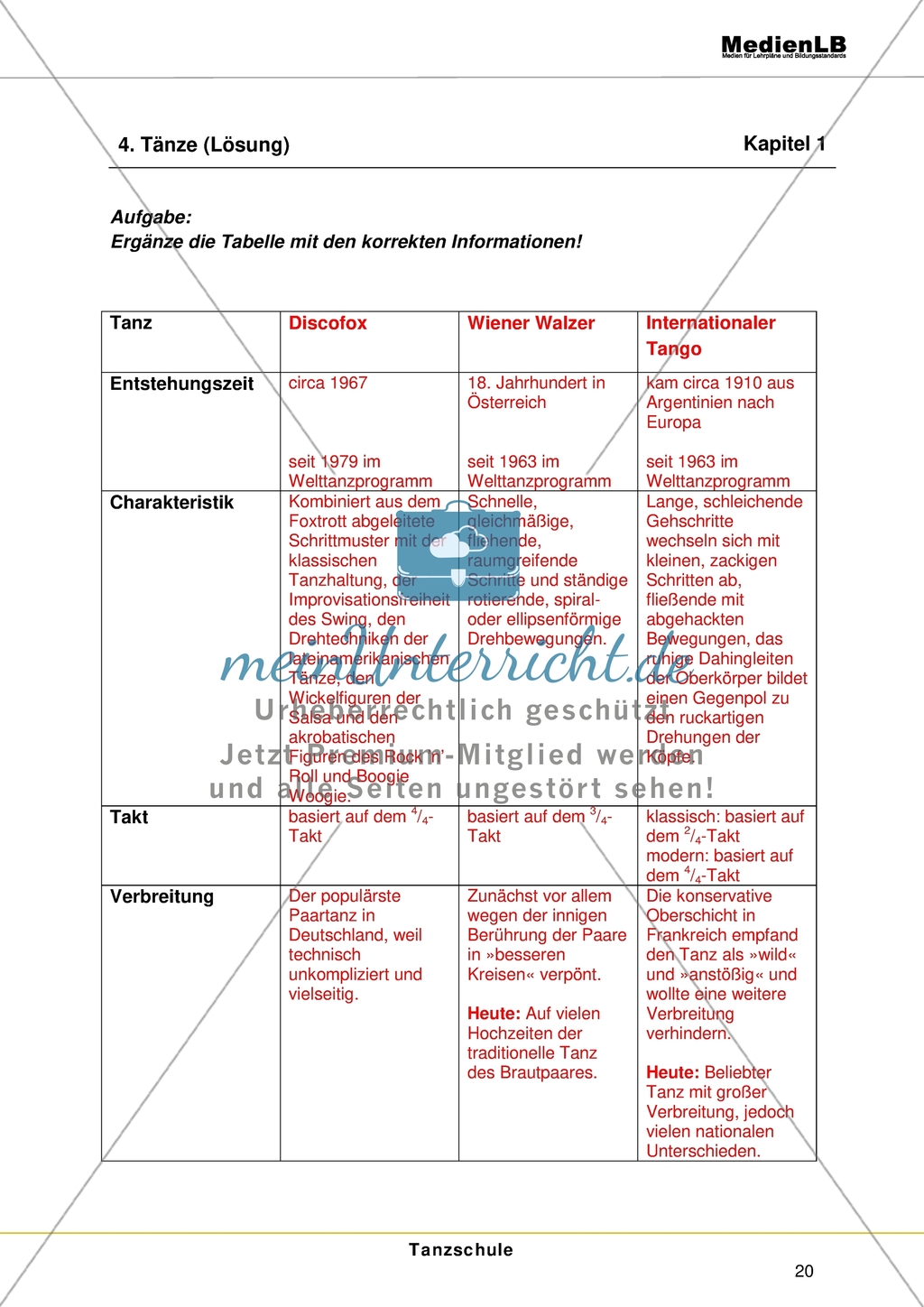 Tanzschule: Gesellschaftstanz und Tanzarten Preview 6