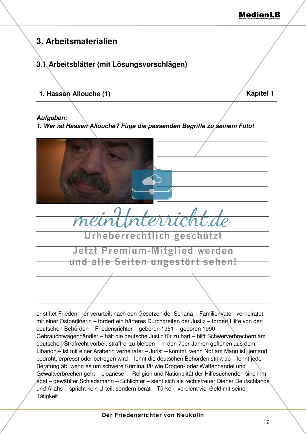 Der Friedensrichter von Neukölln: Hassan Allouche Preview 1