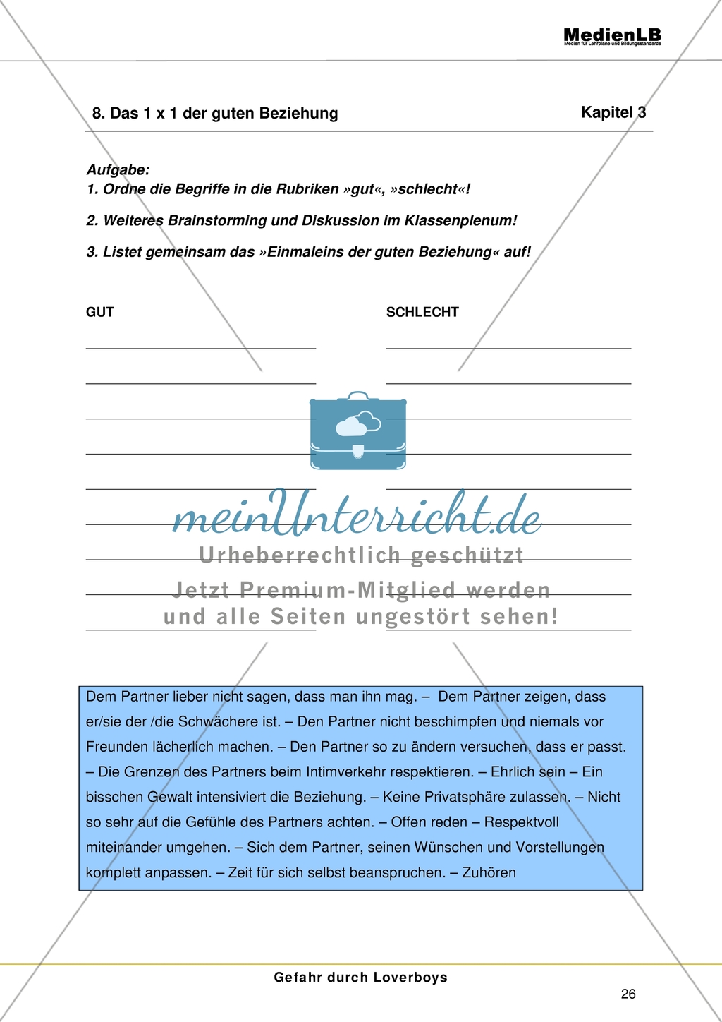 Gefahr durch Loverboys: Kennzeichnen einer guten Beziehung Preview 1