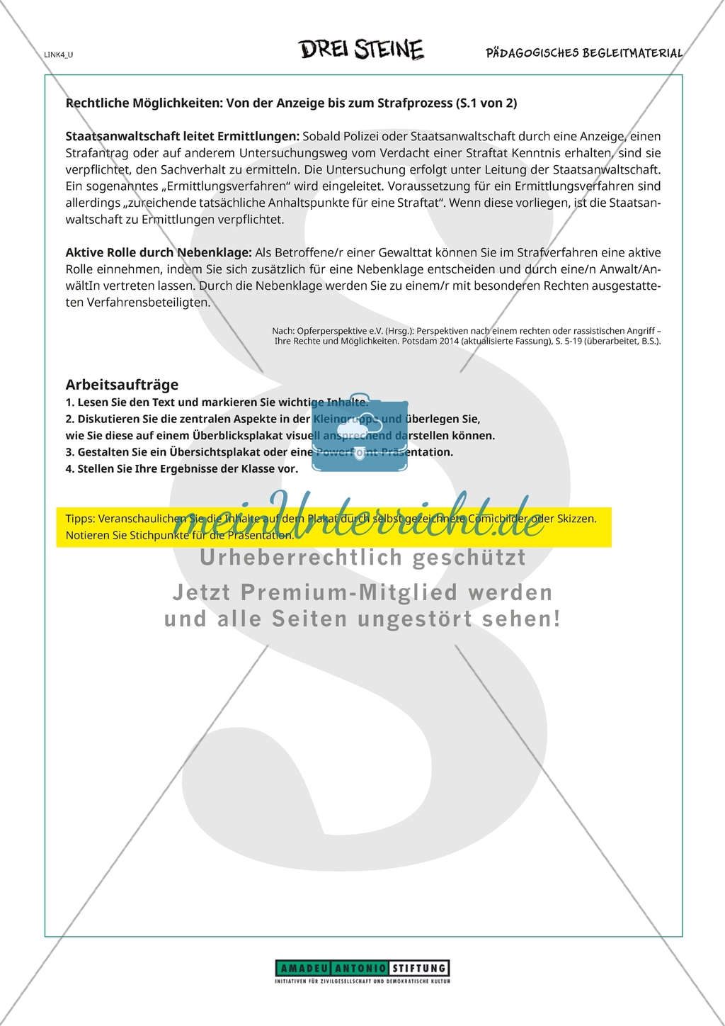 Flucht und Flüchtlinge - Lernmaterialien Preview 17