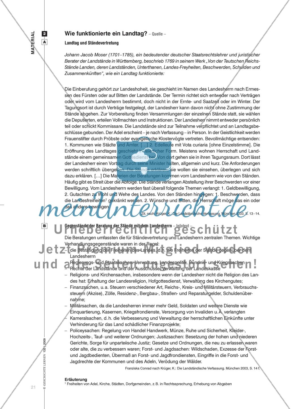 Landstände, Landschaften und Landschaftsausschüsse: Ständische Mitbestimmung im Absolutismus Preview 6