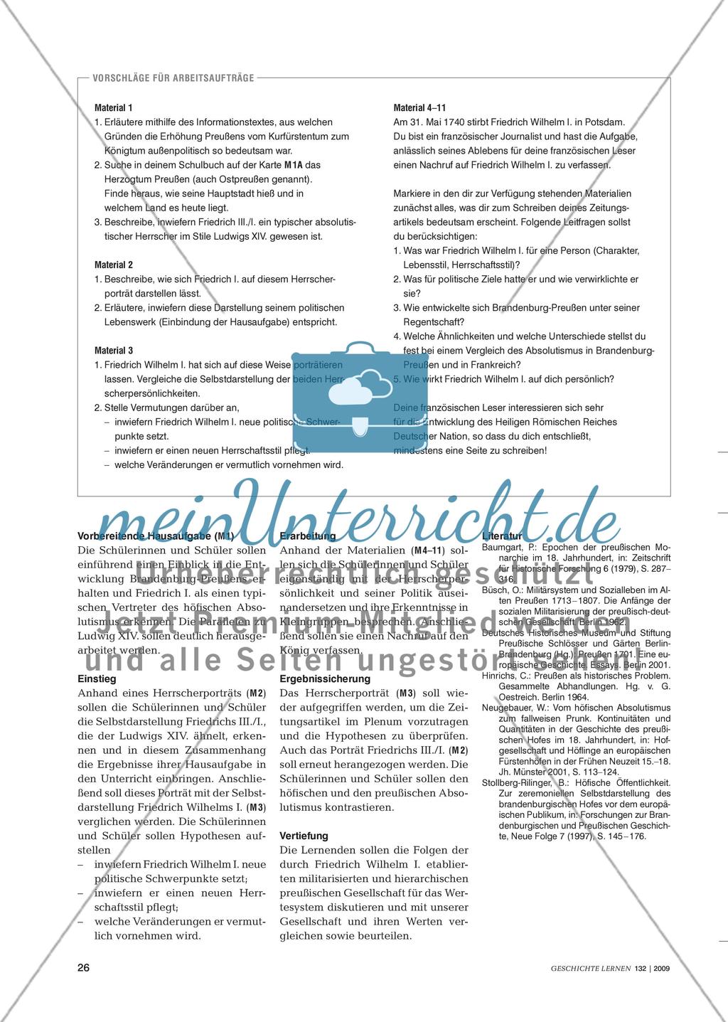 Von barocker Prachtentfaltung zum „preußischen“ Militarismus Preview 4