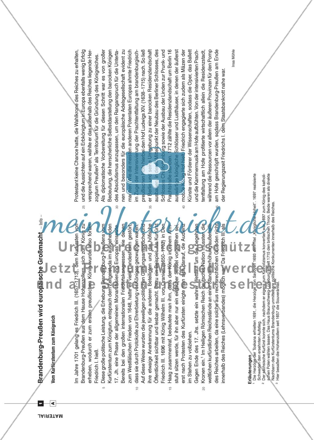 Von barocker Prachtentfaltung zum „preußischen“ Militarismus Preview 6