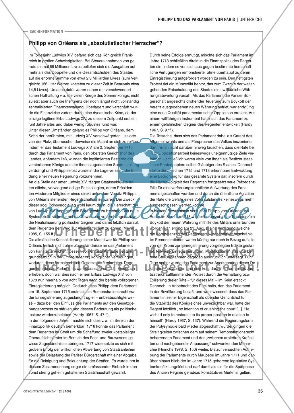 Das System der Polysynodie im französischen Ancien Régime Preview 3