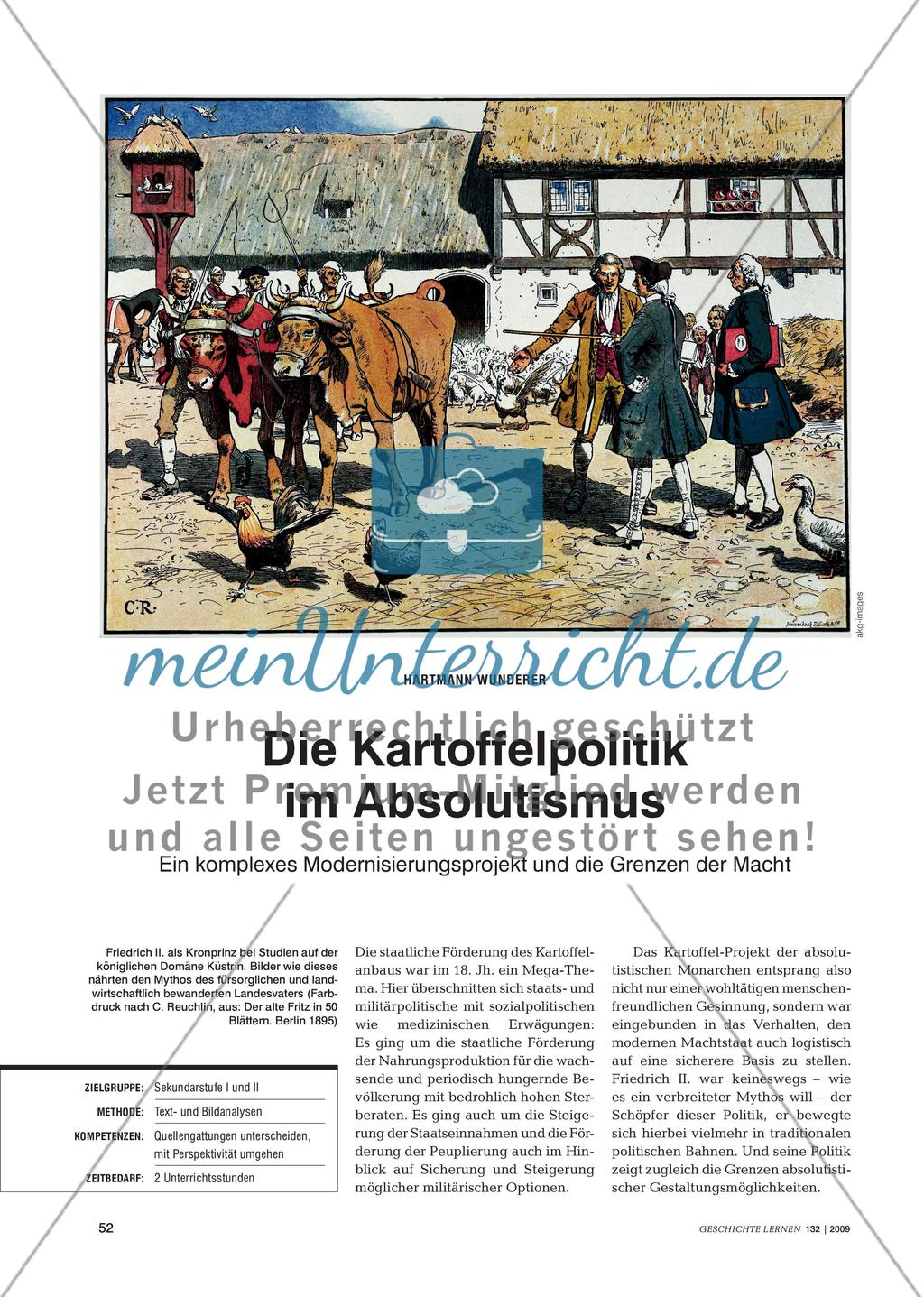 Die Kartoffelpolitik im Absolutismus: Ein komplexes Modernisierungsprojekt Preview 1