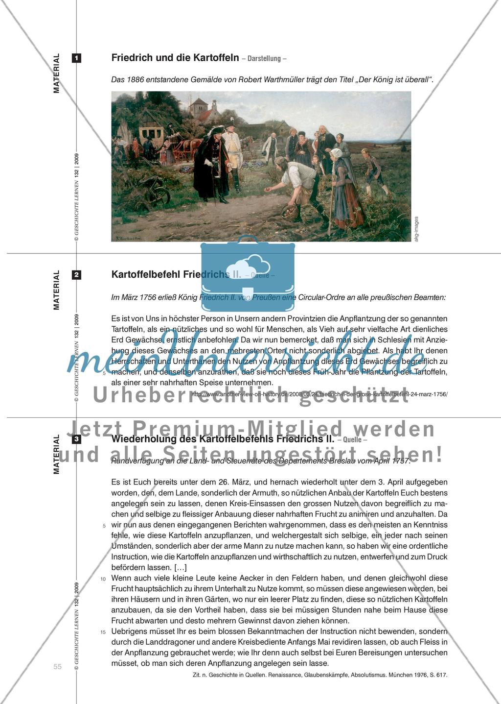 Die Kartoffelpolitik im Absolutismus: Ein komplexes Modernisierungsprojekt Preview 4