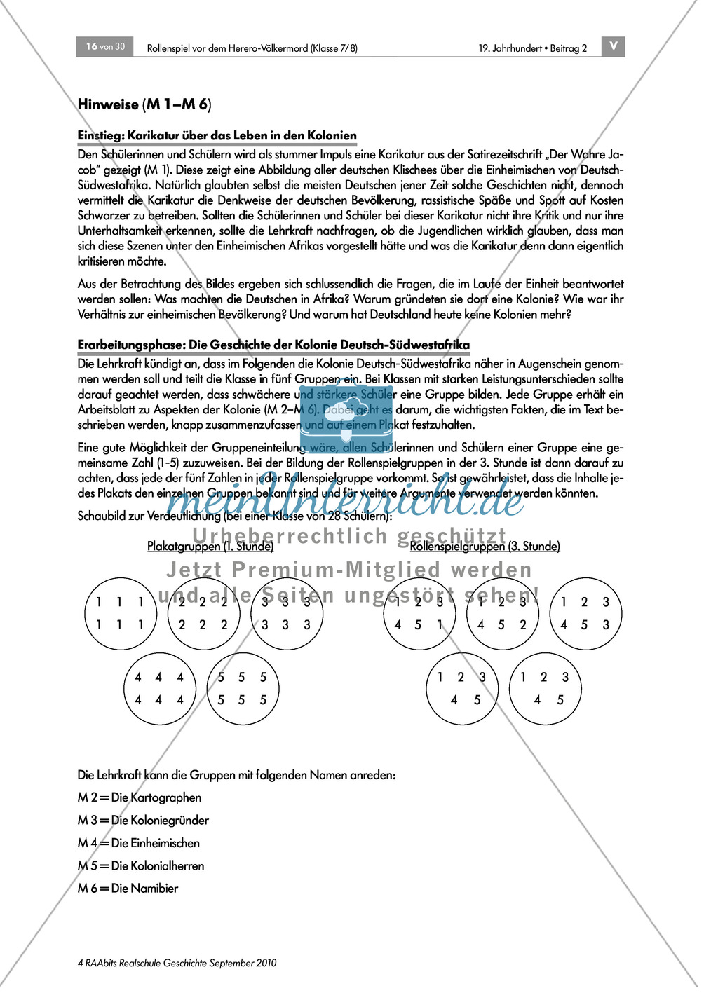 Deutsche Kolonialherren und afrikanische Ureinwohner: Die Geschichte der Kolonie Deutsch-Südwestafrika in Gruppen erarbeiten und als Puzzle zusammensetzen und präsentieren Preview 7