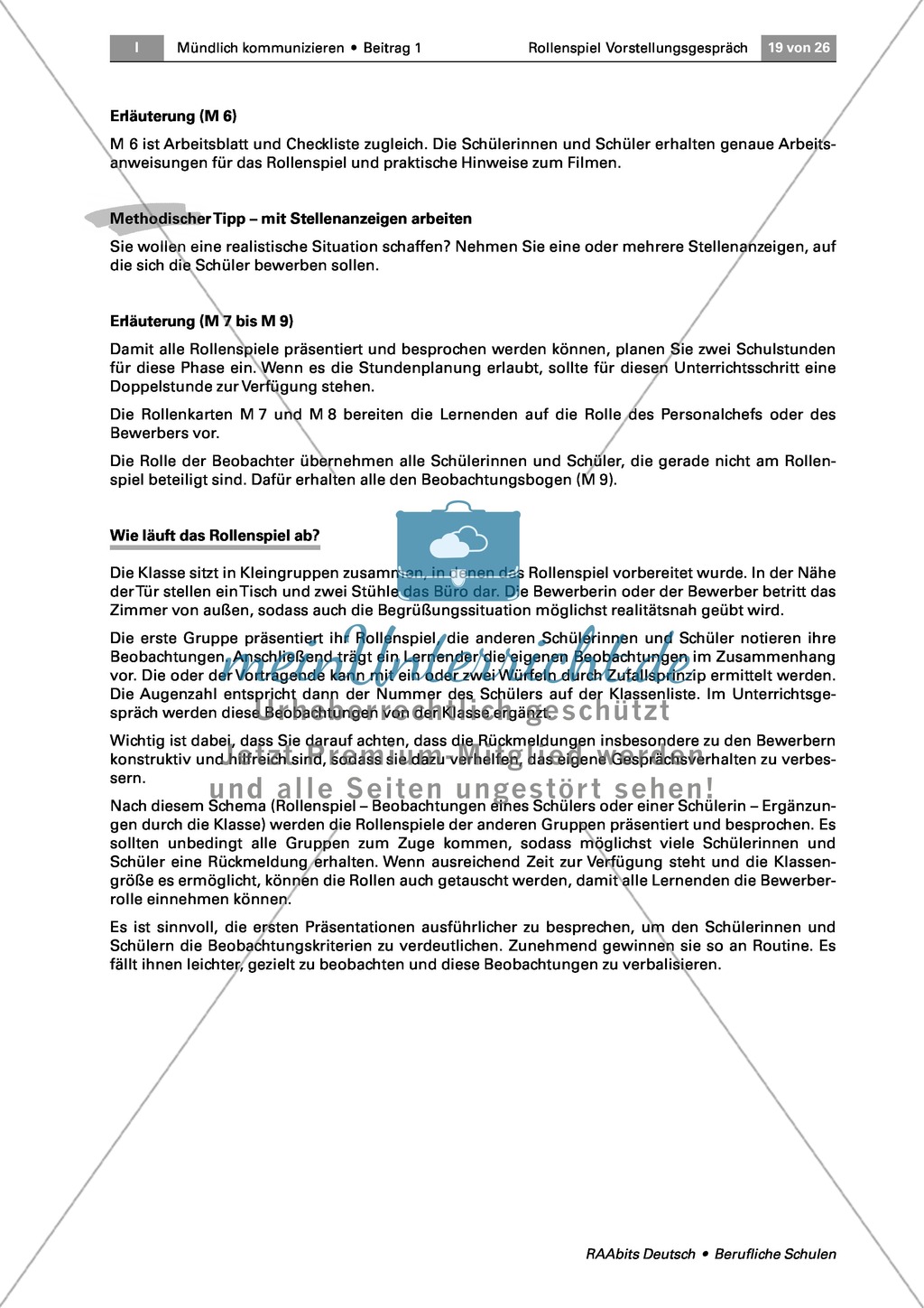 Thema Bewerbung: Sich im Bewerbungsgespräch überzeugend präsentieren können Preview 5