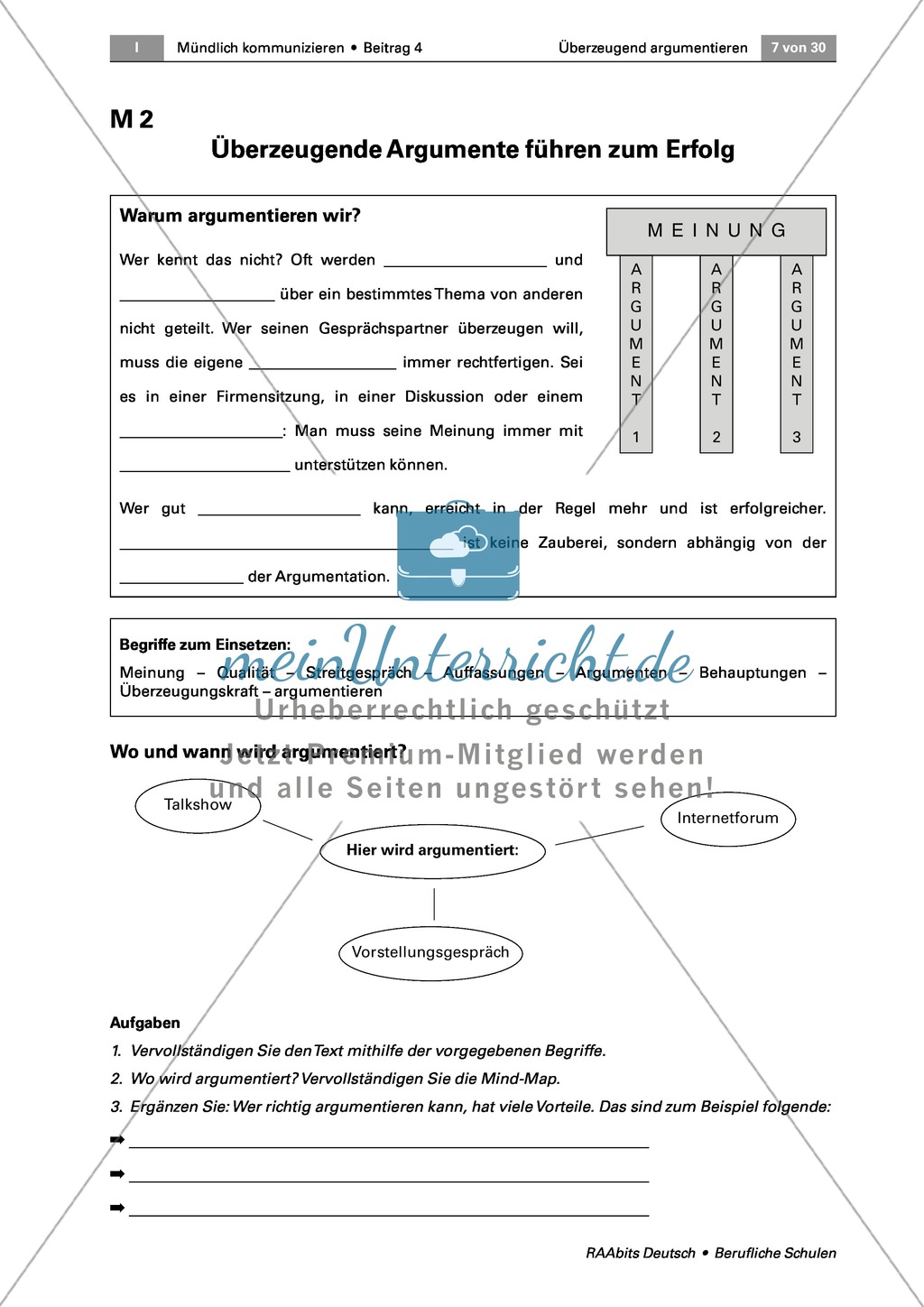 Kriterien für eine erfolgreiche Argumentation Preview 3