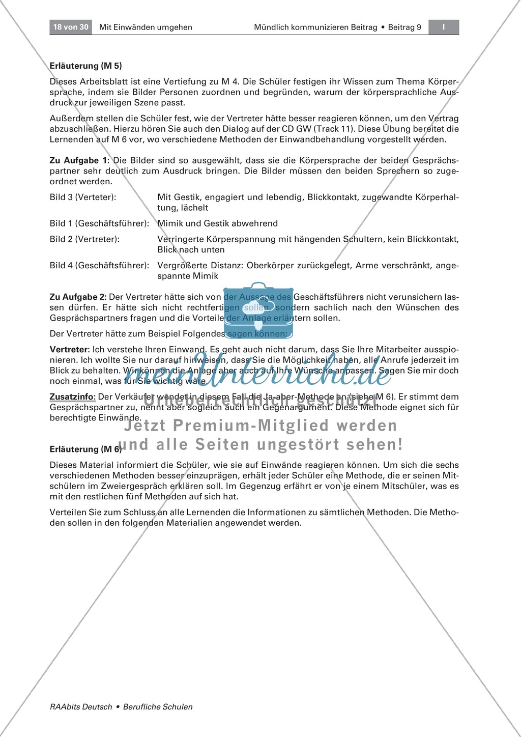 Mit Einwänden umgehen können: Methoden der Einwandbehandlung kennen und einsetzen Preview 4