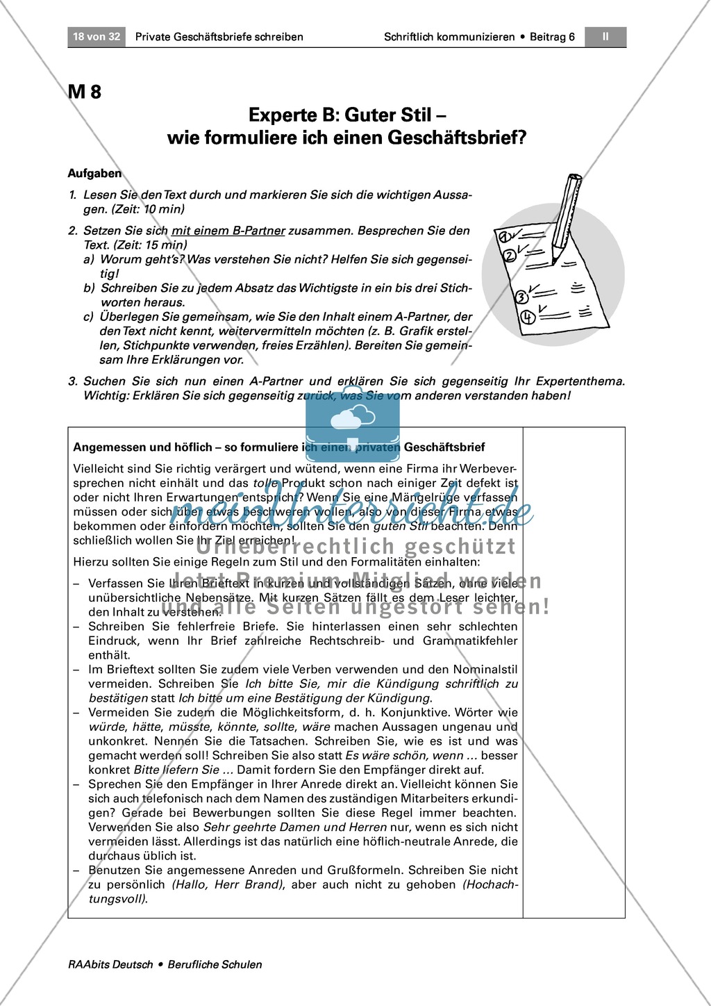 Private Geschäftsbriefe schreiben: Ziele formulieren + guter Stil Preview 5