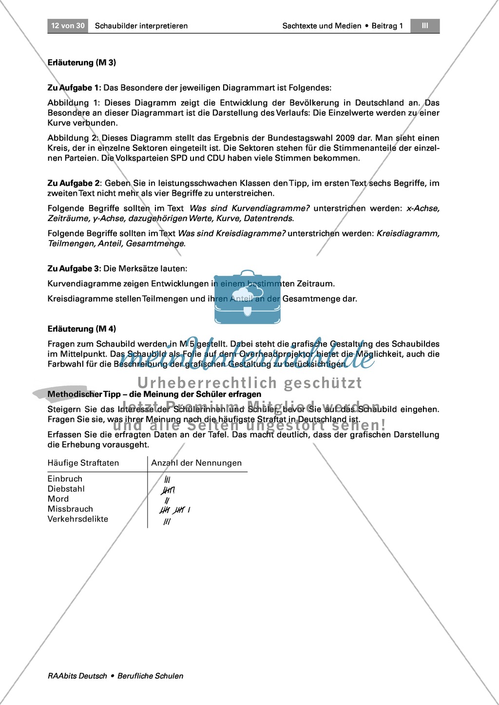 Ein Schaubild interpretieren: Die grafische Gestaltung Form, Farbe und Bild analysieren Preview 2