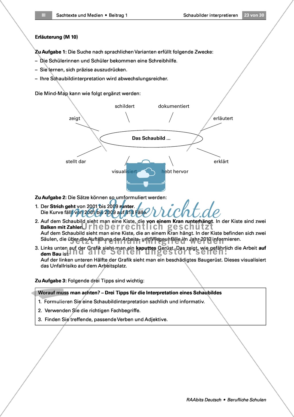 Ein Schaubild interpretieren: Aufbau und Sprache analysieren Preview 10