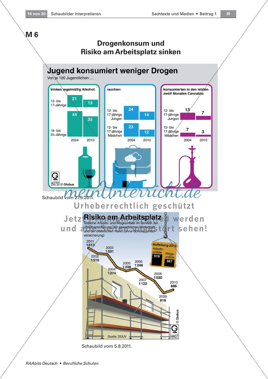 Ein Schaubild interpretieren: Aufbau und Sprache analysieren Preview 14