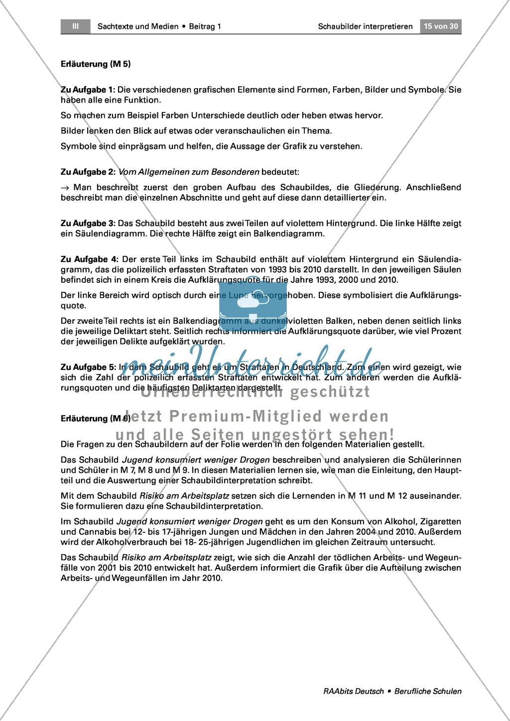 Ein Schaubild interpretieren: Aufbau und Sprache analysieren Preview 2
