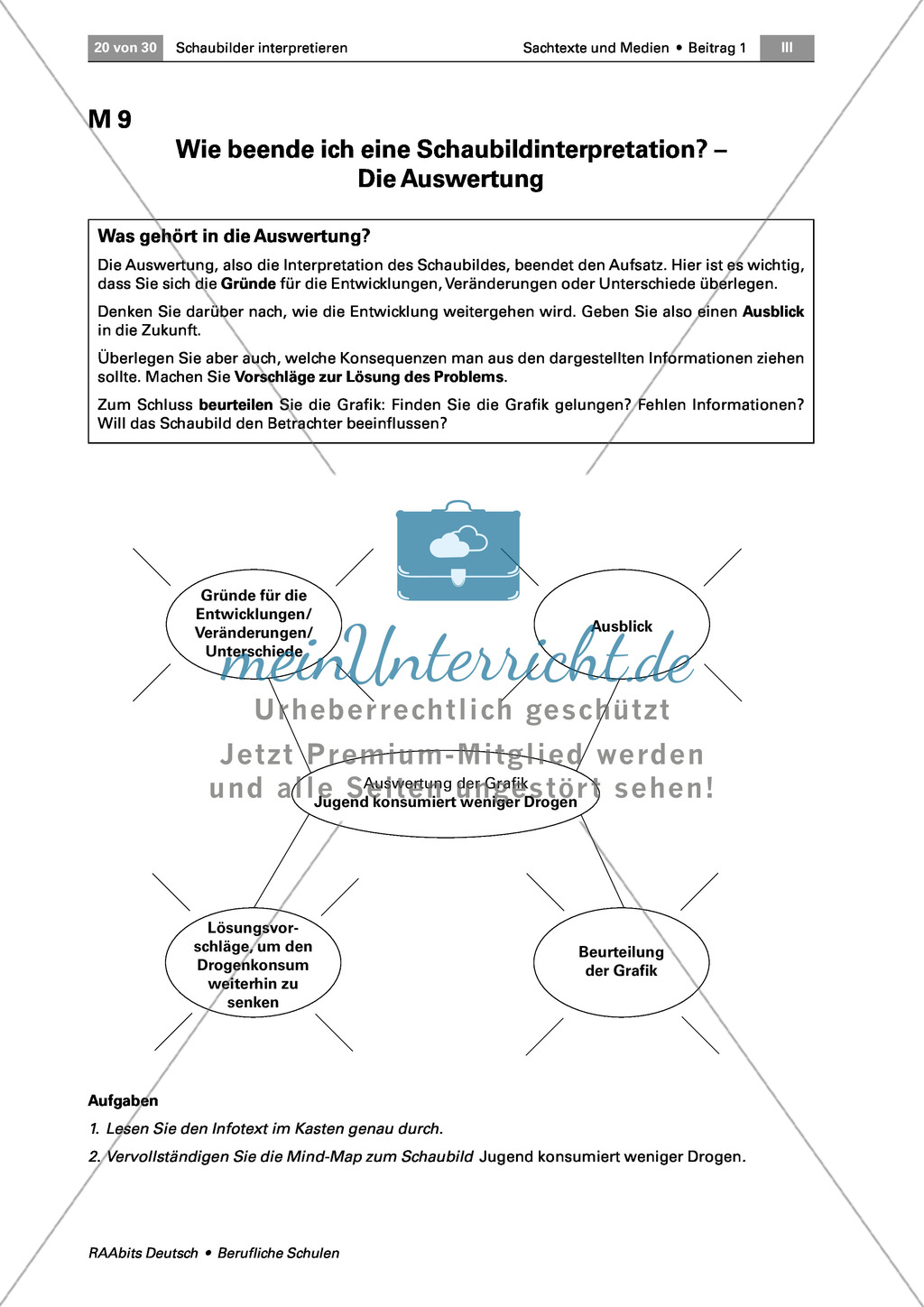 Ein Schaubild interpretieren: Aufbau und Sprache analysieren Preview 7