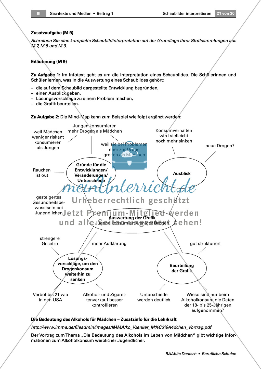 Ein Schaubild interpretieren: Aufbau und Sprache analysieren Preview 8