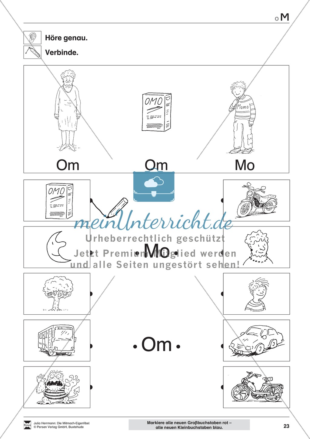Die Mitmach-Erlebnisfibel: Übungen zum Buchstaben M Preview 1