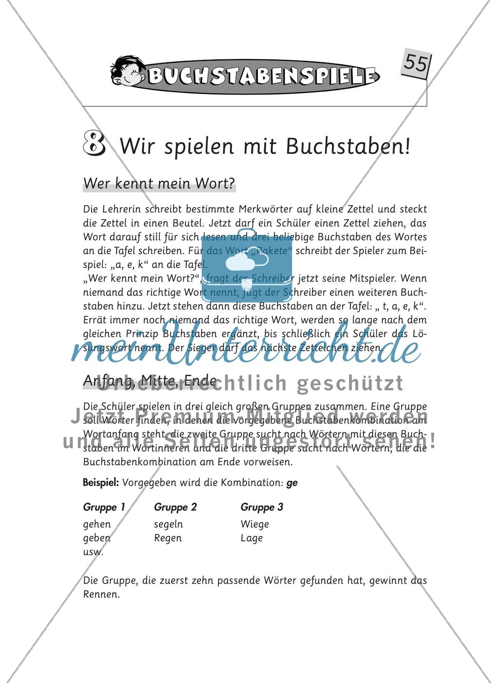 Wir spielen mit Buchstaben Preview 1