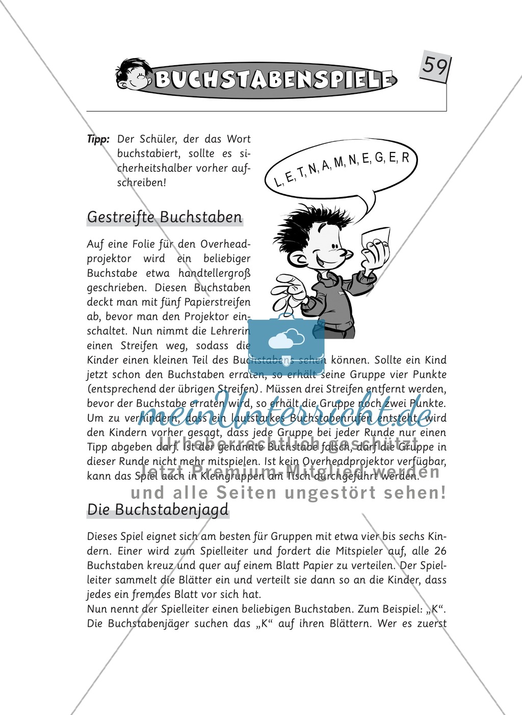 Spielideen Deutschunterricht: Buchstabenspiele Preview 5
