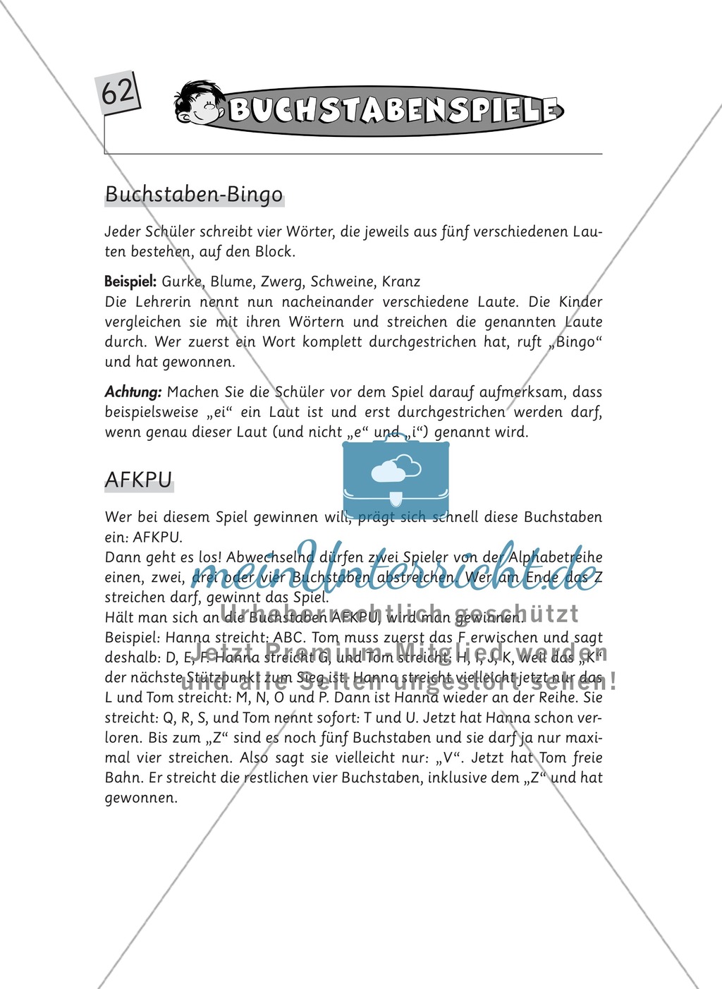 Spielideen Deutschunterricht: Buchstabenspiele Preview 8